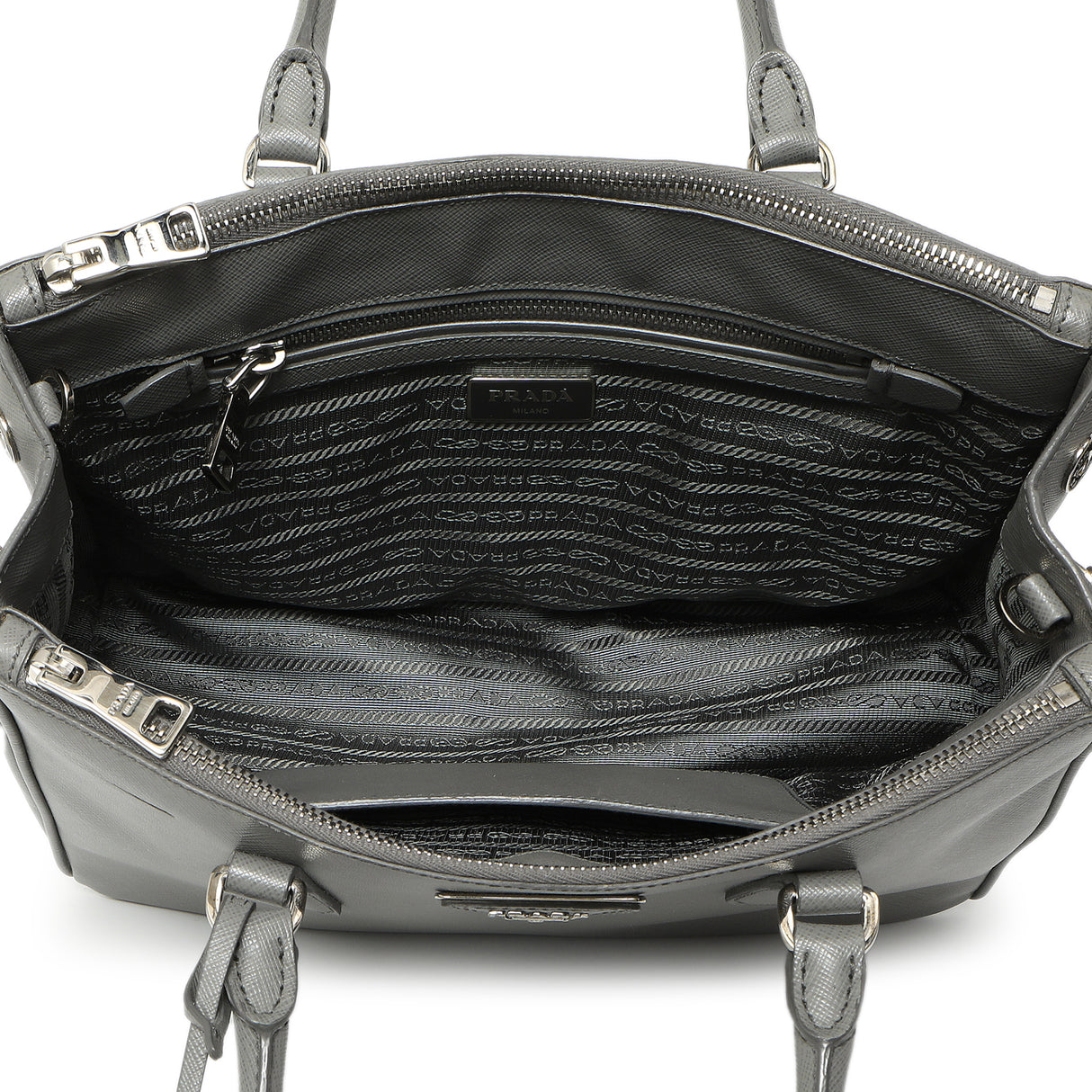 Prada Marmo Saffiano Small Galleria Double Zip Tote Handbags Prada