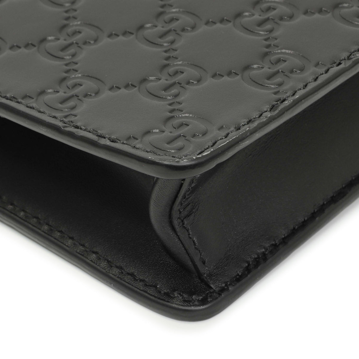 Gucci Black Guccissima Signature Messenger Bag Handbags Gucci