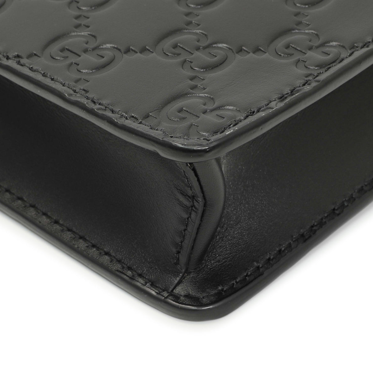 Gucci Black Guccissima Signature Messenger Bag Handbags Gucci