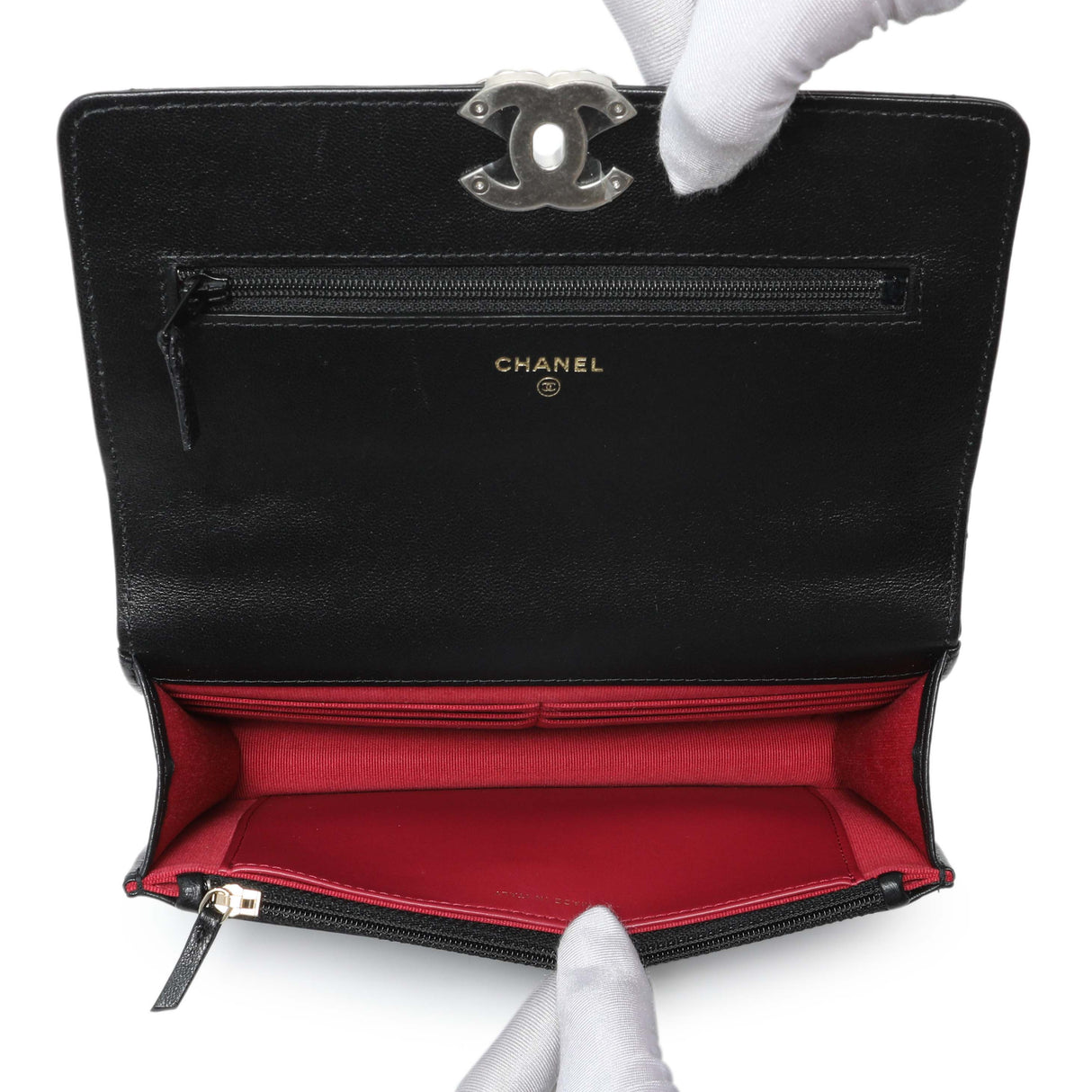 Chanel Black Quilted Lambskin 19 Wallet On Chain Handbags Chanel