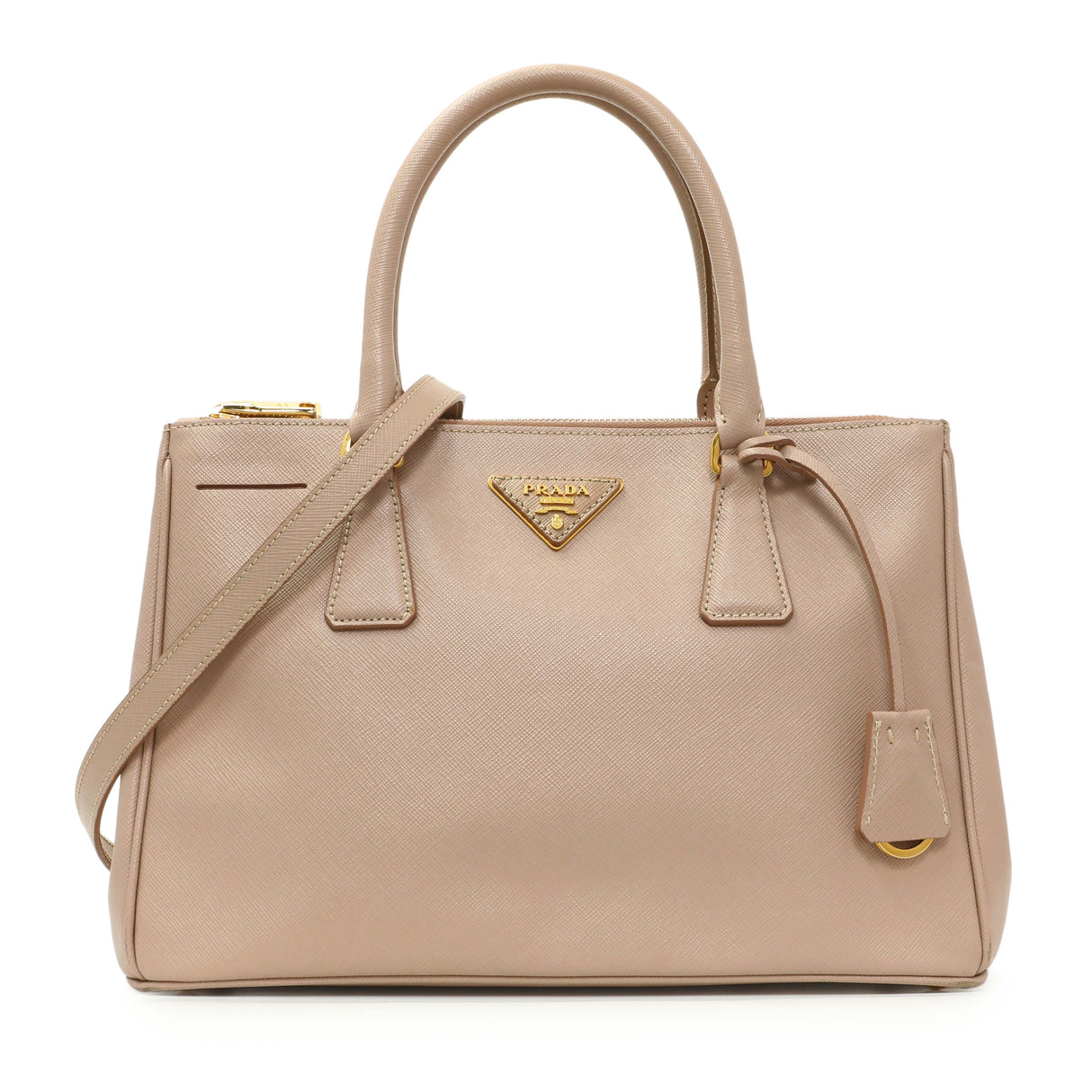 Prada Cammeo Saffiano Medium Galleria Double Zip Tote Handbags Prada