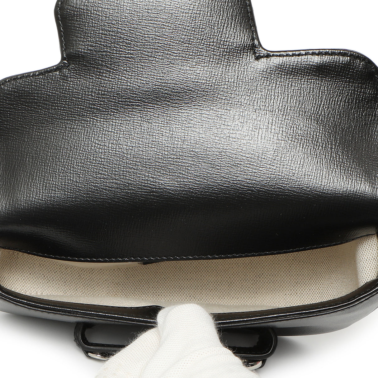 Gucci Black Calfskin Mini Horsebit 1955 Asymmetric Shoulder Bag Handbags Gucci