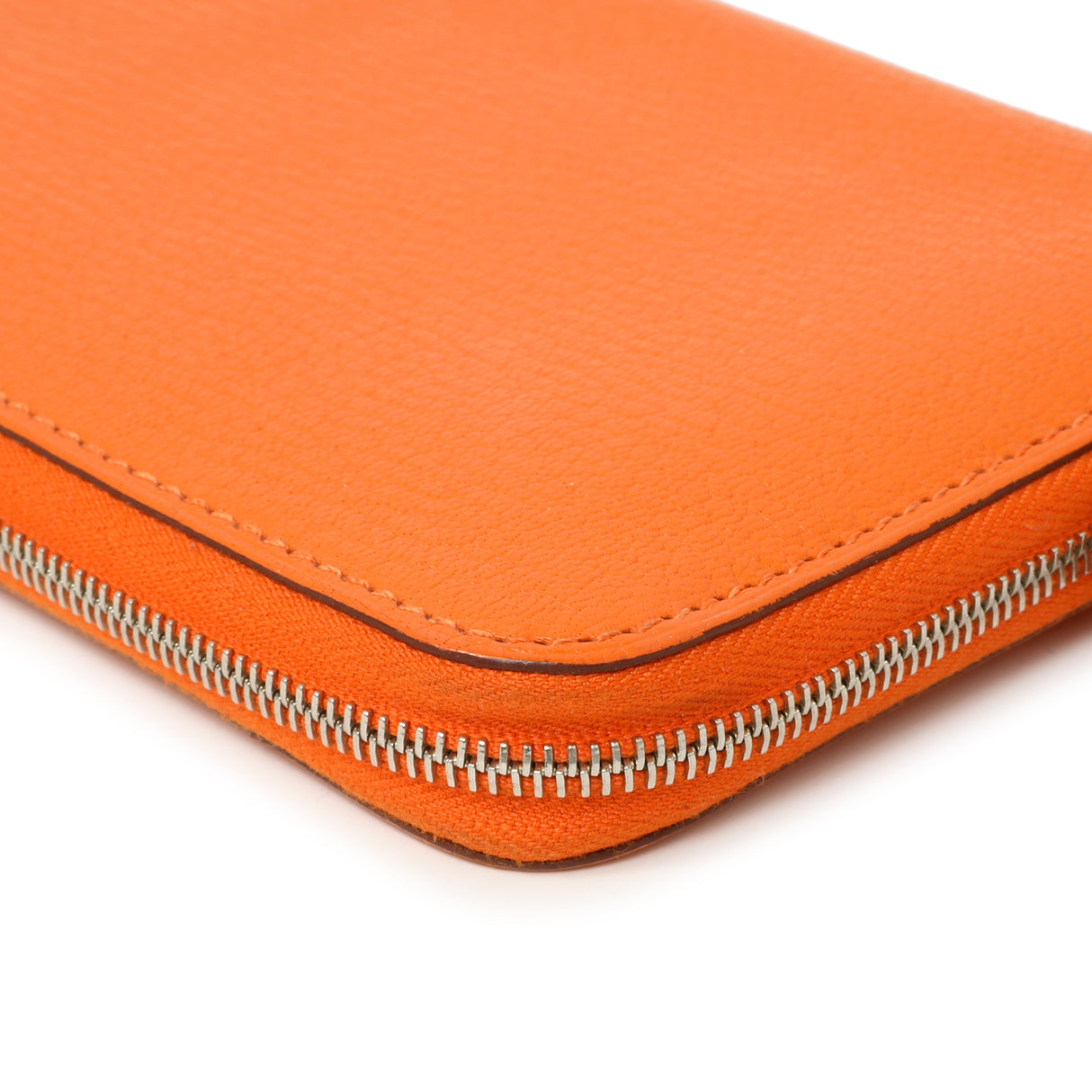 Hermes Orange Chevre Mysore Azap Wallet Accessories Hermes