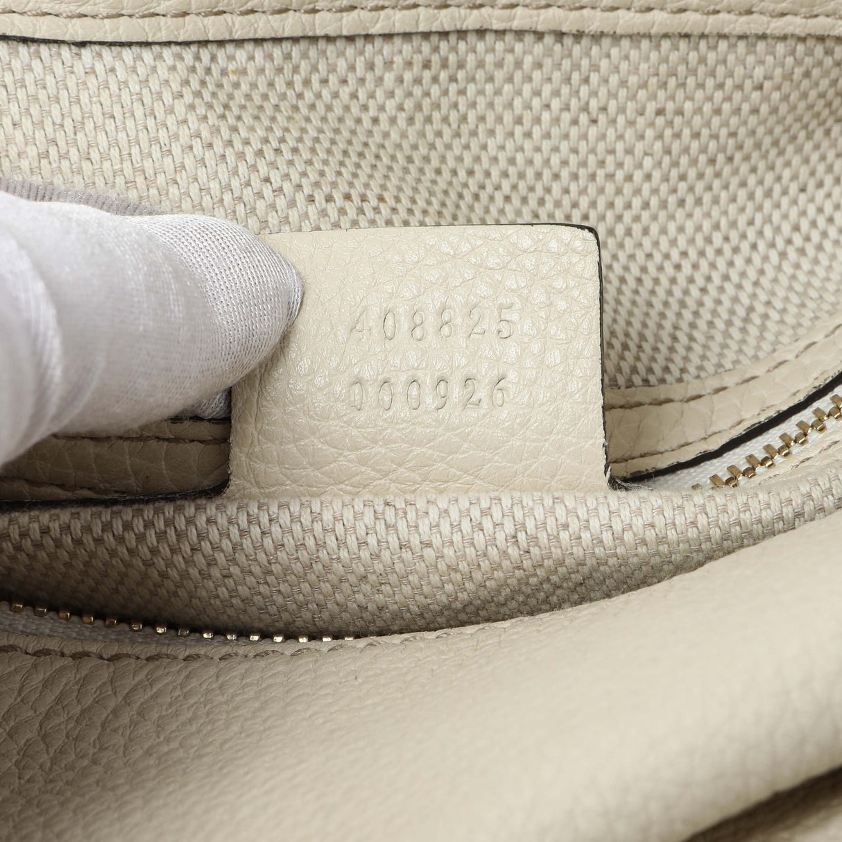 Gucci Ivory Soho Pebbled Leather Hobo Shoulder Bag Handbags Gucci