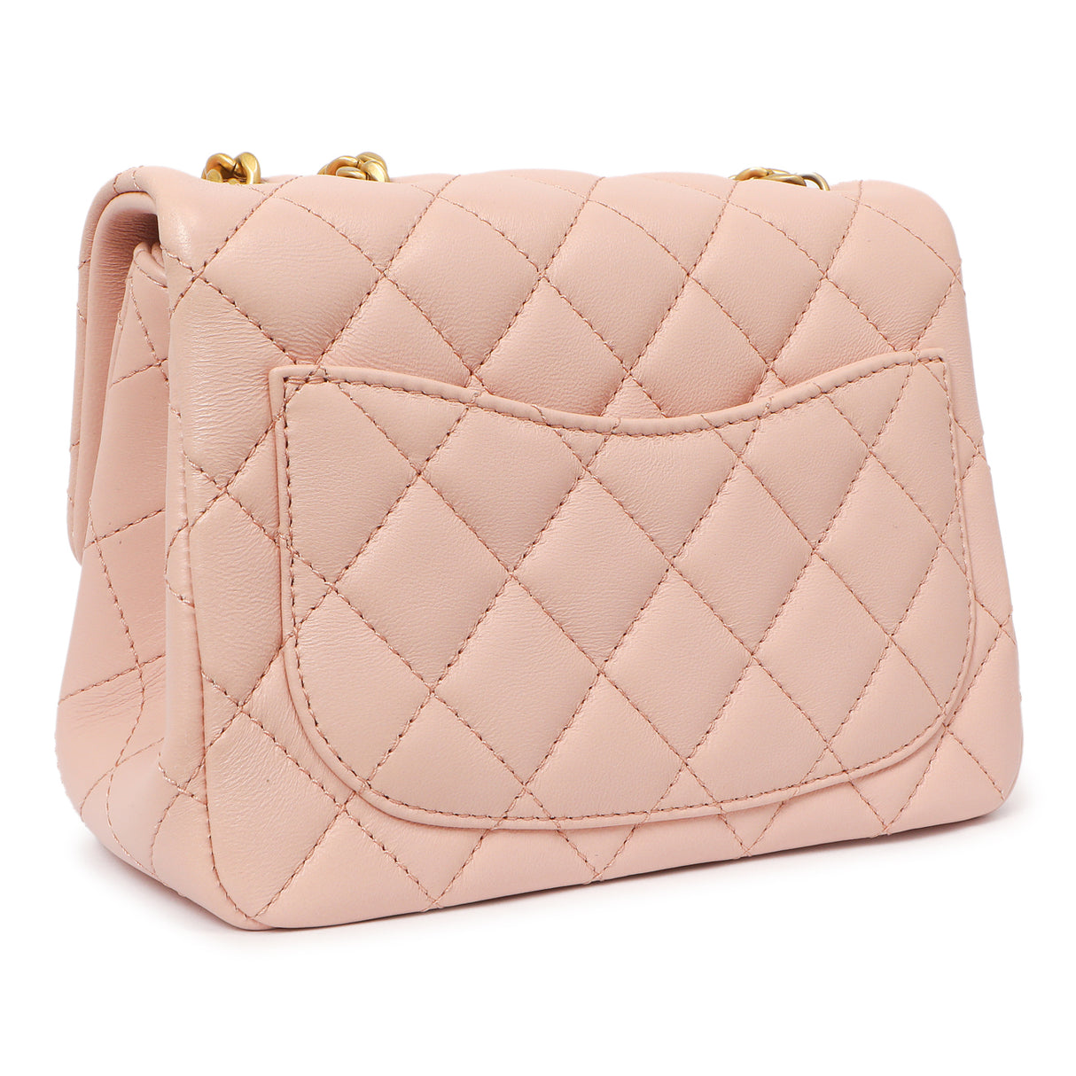 Chanel Pink Quilted Lambskin Mini Sweet Camellia Flap Handbags Chanel