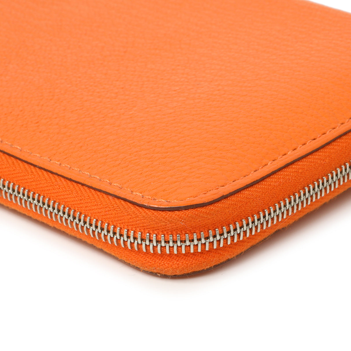 Hermes Orange Chevre Mysore Azap Wallet Accessories Hermes