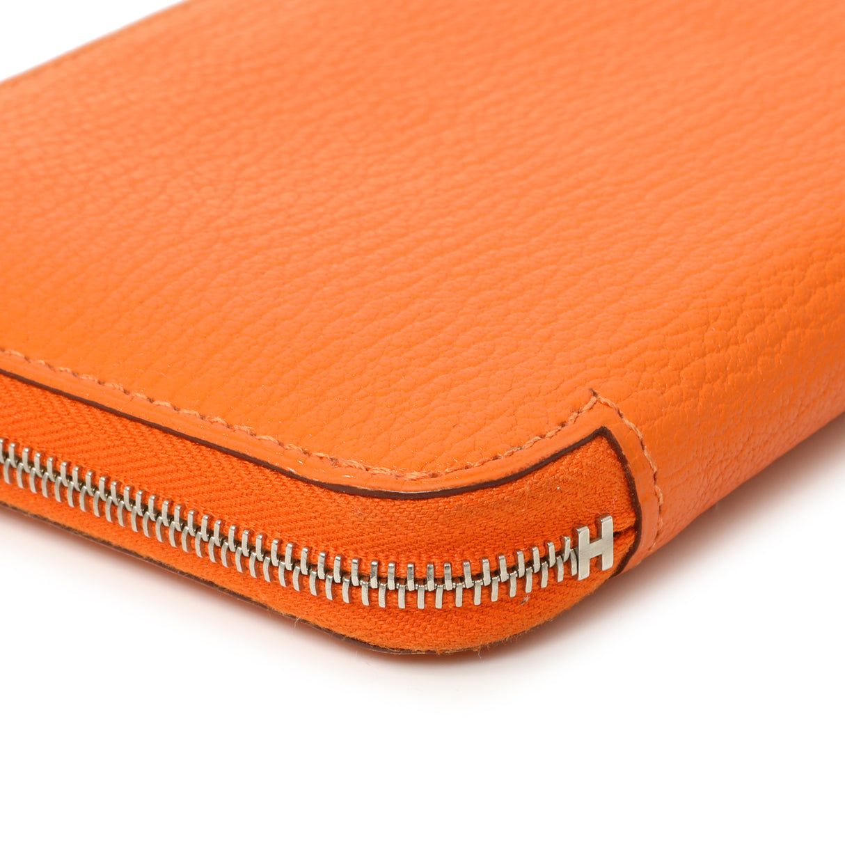 Hermes Orange Chevre Mysore Azap Wallet Accessories Hermes
