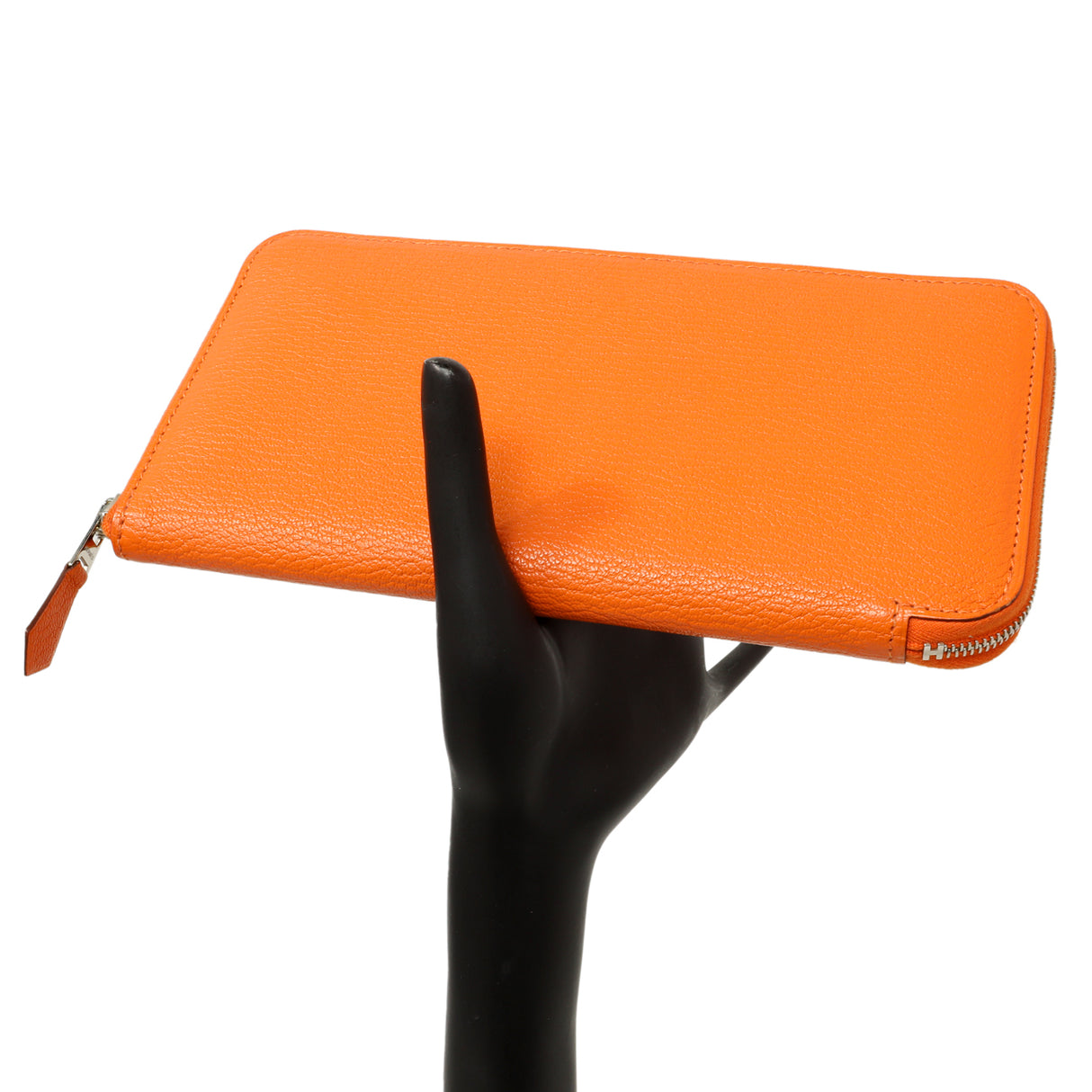 Hermes Orange Chevre Mysore Azap Wallet Accessories Hermes