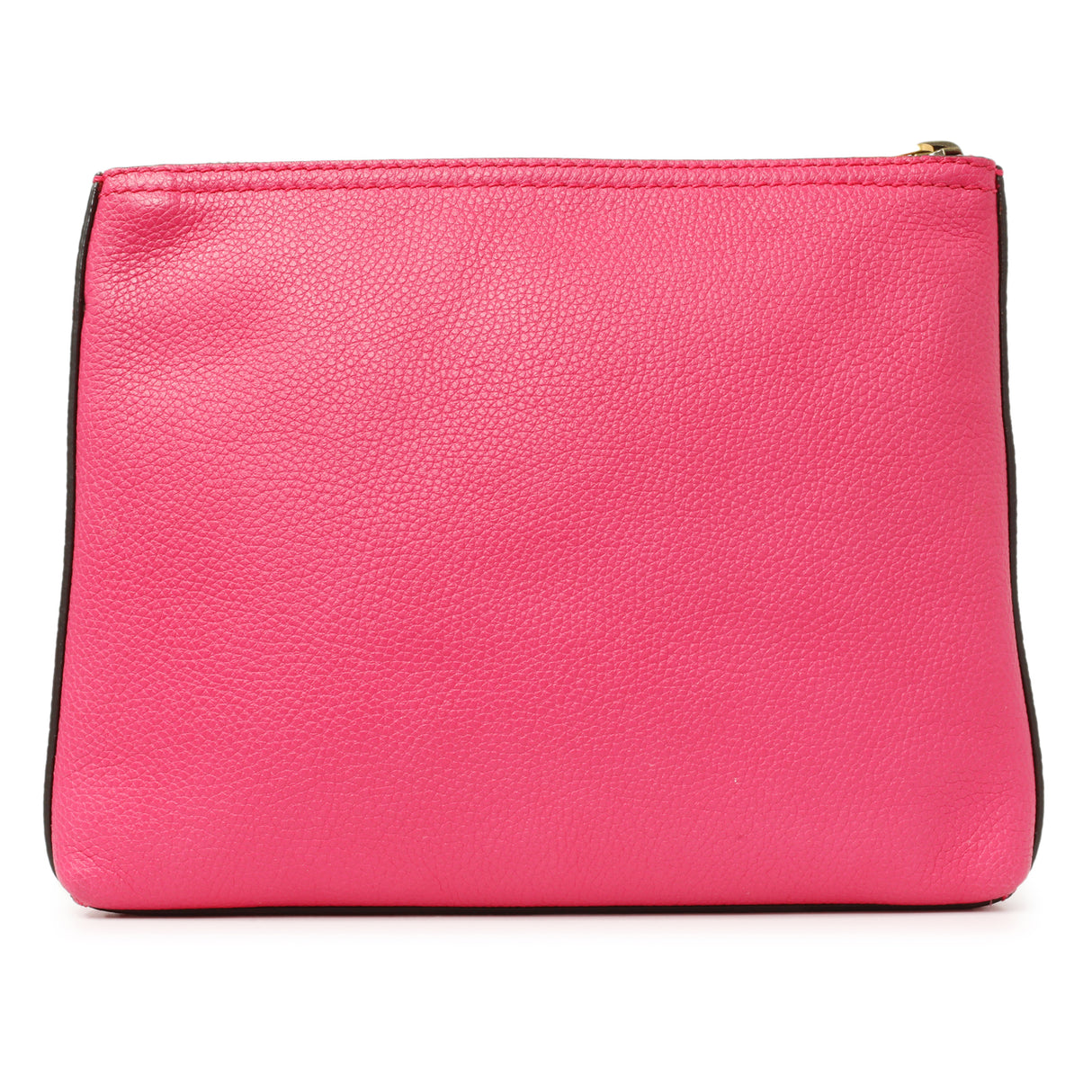 Gucci Pink Pebbled Calfskin Logo Portfolio Clutch Handbags Gucci