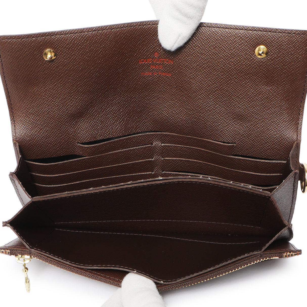 Louis Vuitton Damier Ebene Accordeon Wallet Accessories Louis Vuitton