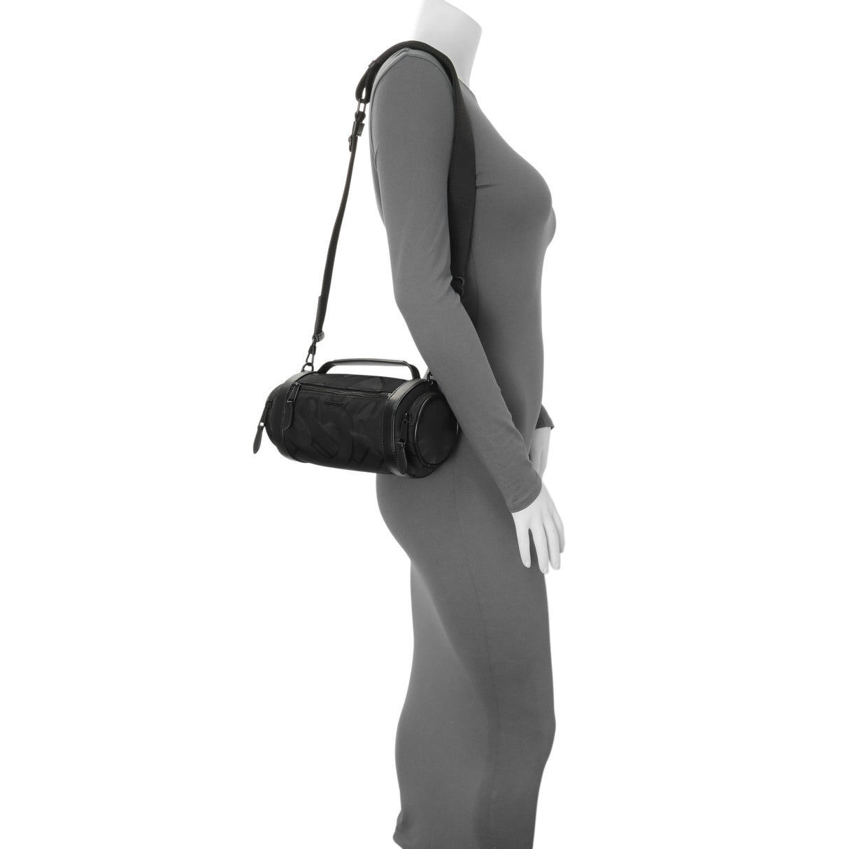 Burberry Black Jacquard Logo TB Sound Bag Handbags Burberry