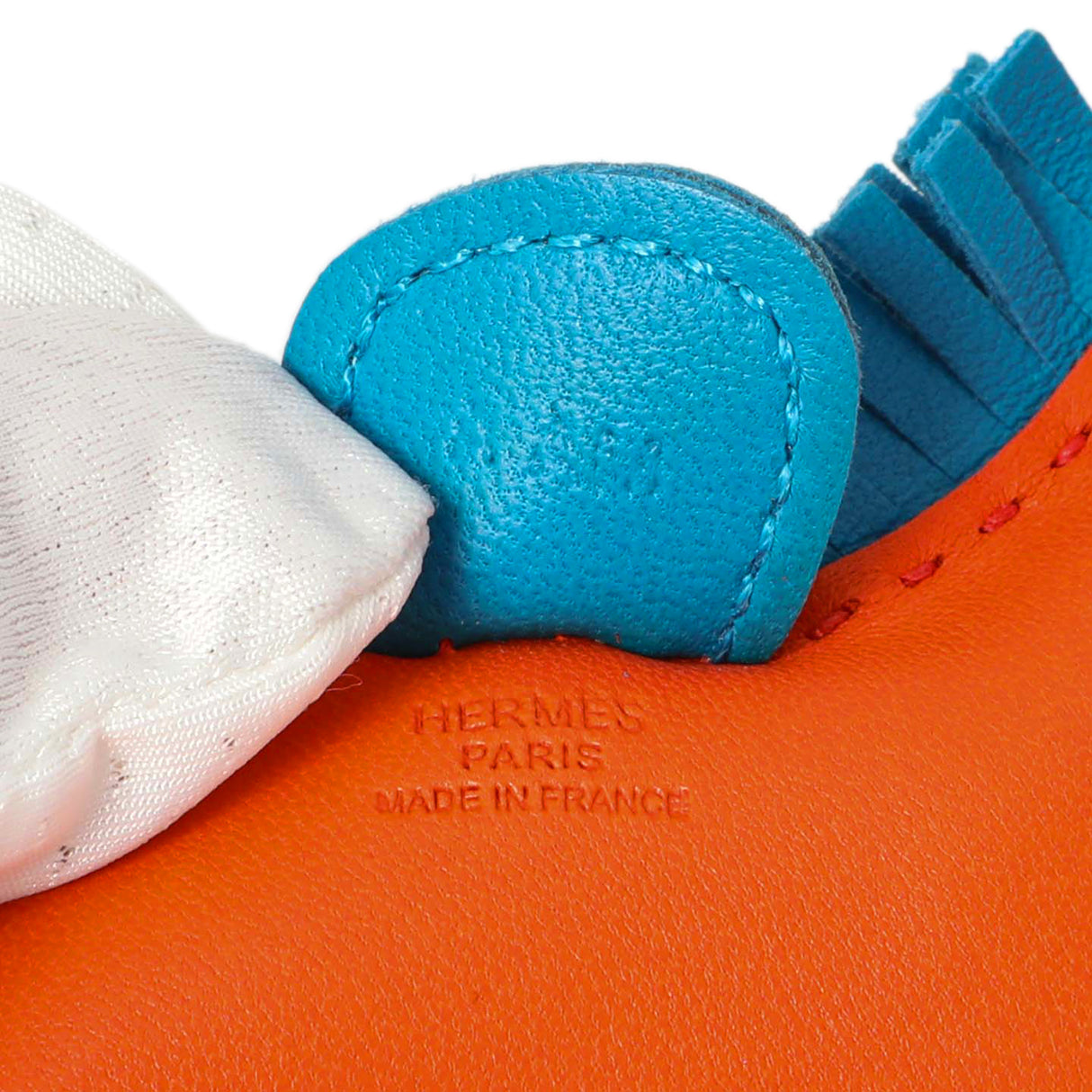 Hermes Milo Lambskin Grigri Rodeo Horse Bag Charm PM Accessories Hermes