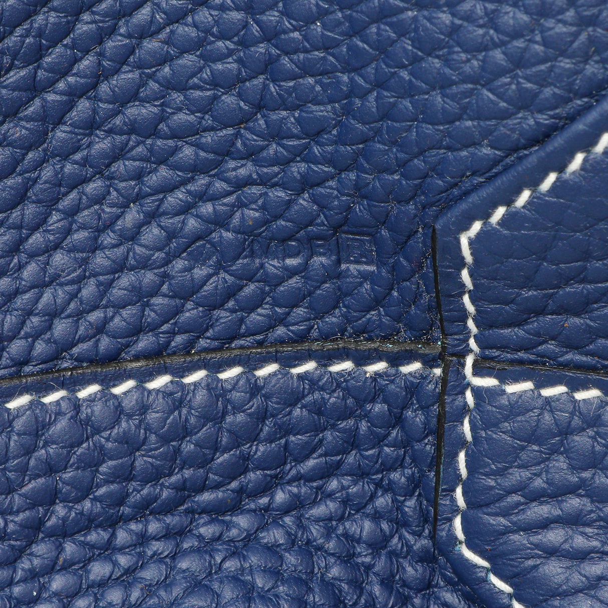 Hermes Blue Taurillon Clemence Double Sens 36 Handbags Hermes