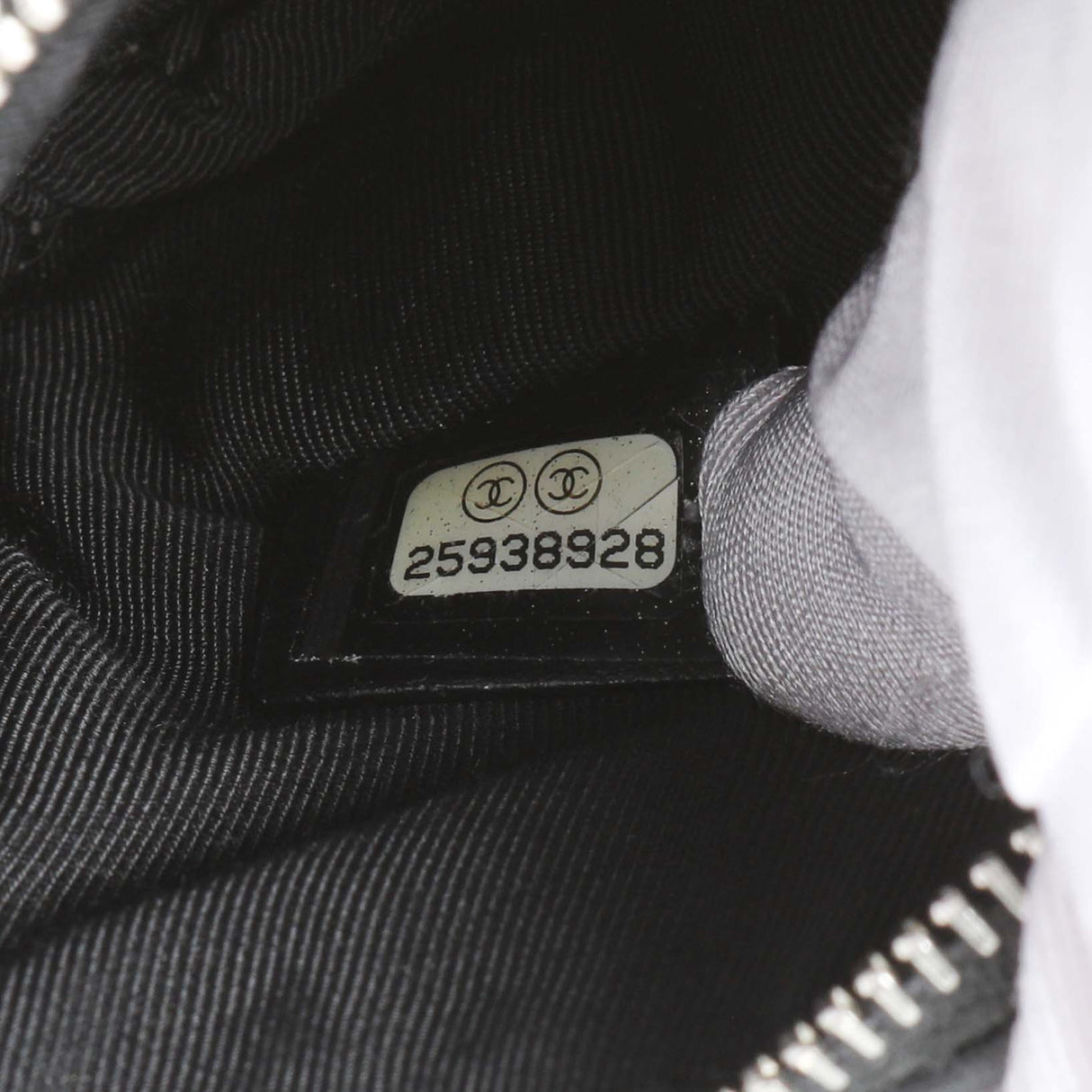 Chanel Black Calfskin Tassel Small Cosmetic Pouch Accessories Chanel