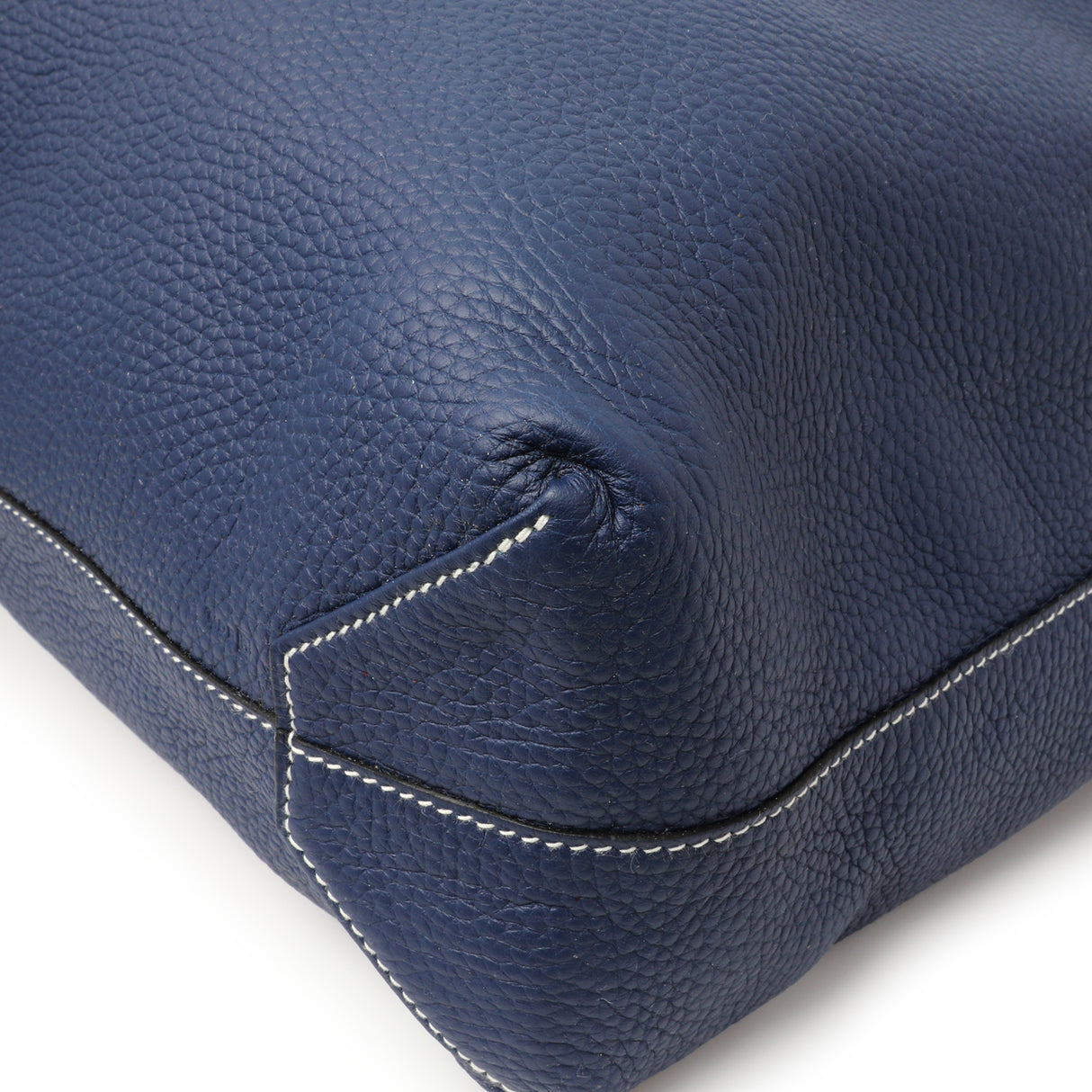 Hermes Blue Taurillon Clemence Double Sens 36 Handbags Hermes