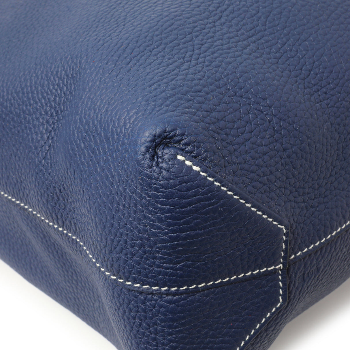 Hermes Blue Taurillon Clemence Double Sens 36 Handbags Hermes