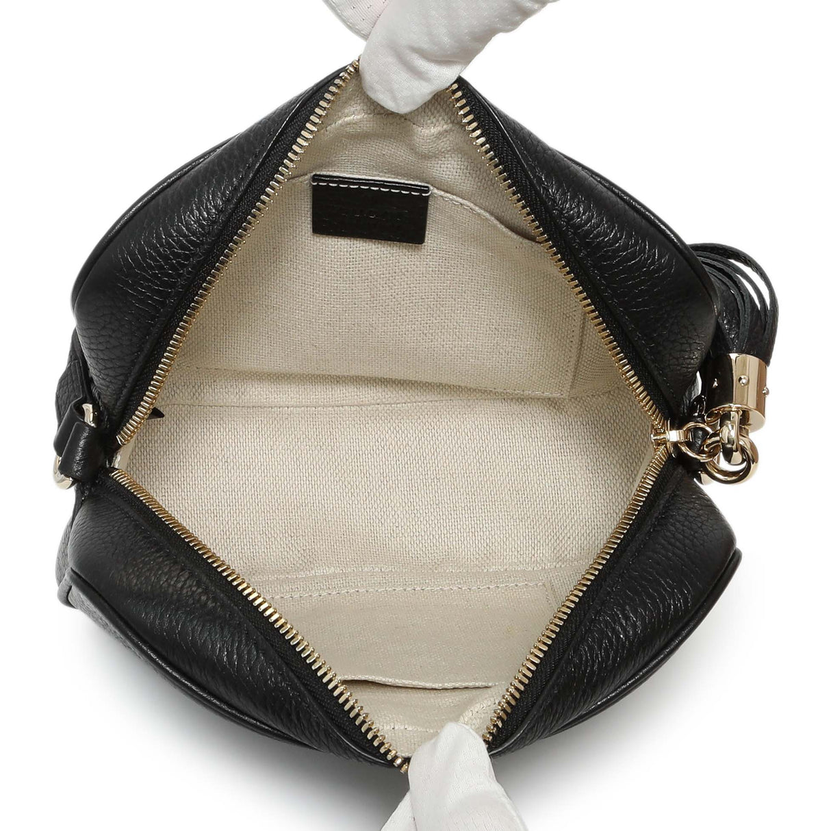 Gucci Black Pebbled Calfskin Small Soho Disco Bag Handbags Gucci