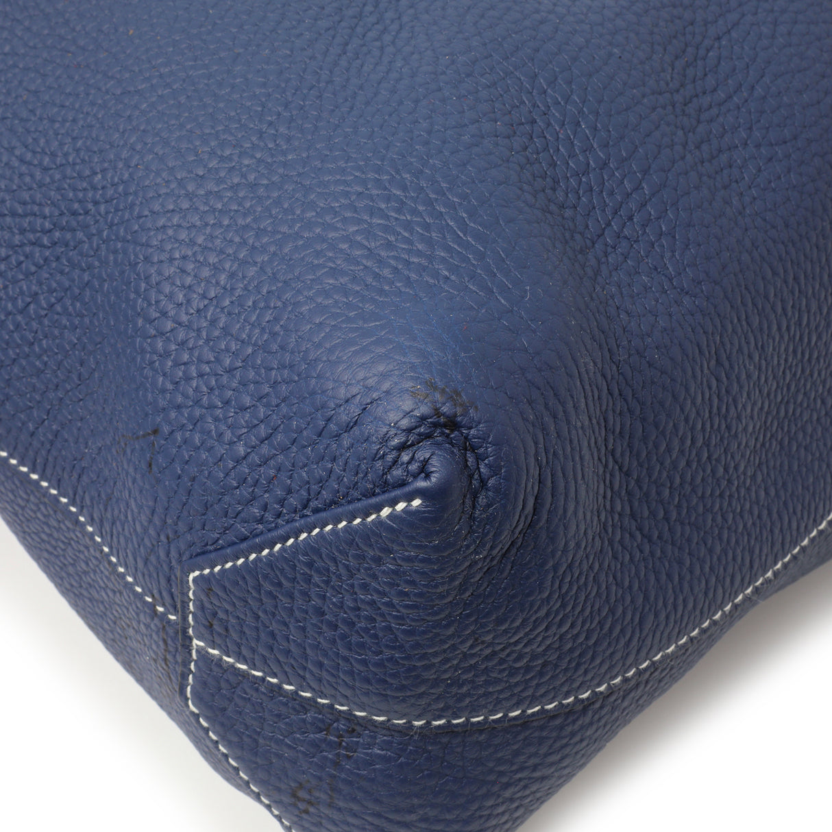 Hermes Blue Taurillon Clemence Double Sens 36 Handbags Hermes