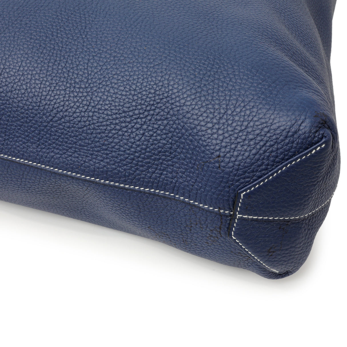 Hermes Blue Taurillon Clemence Double Sens 36 Handbags Hermes