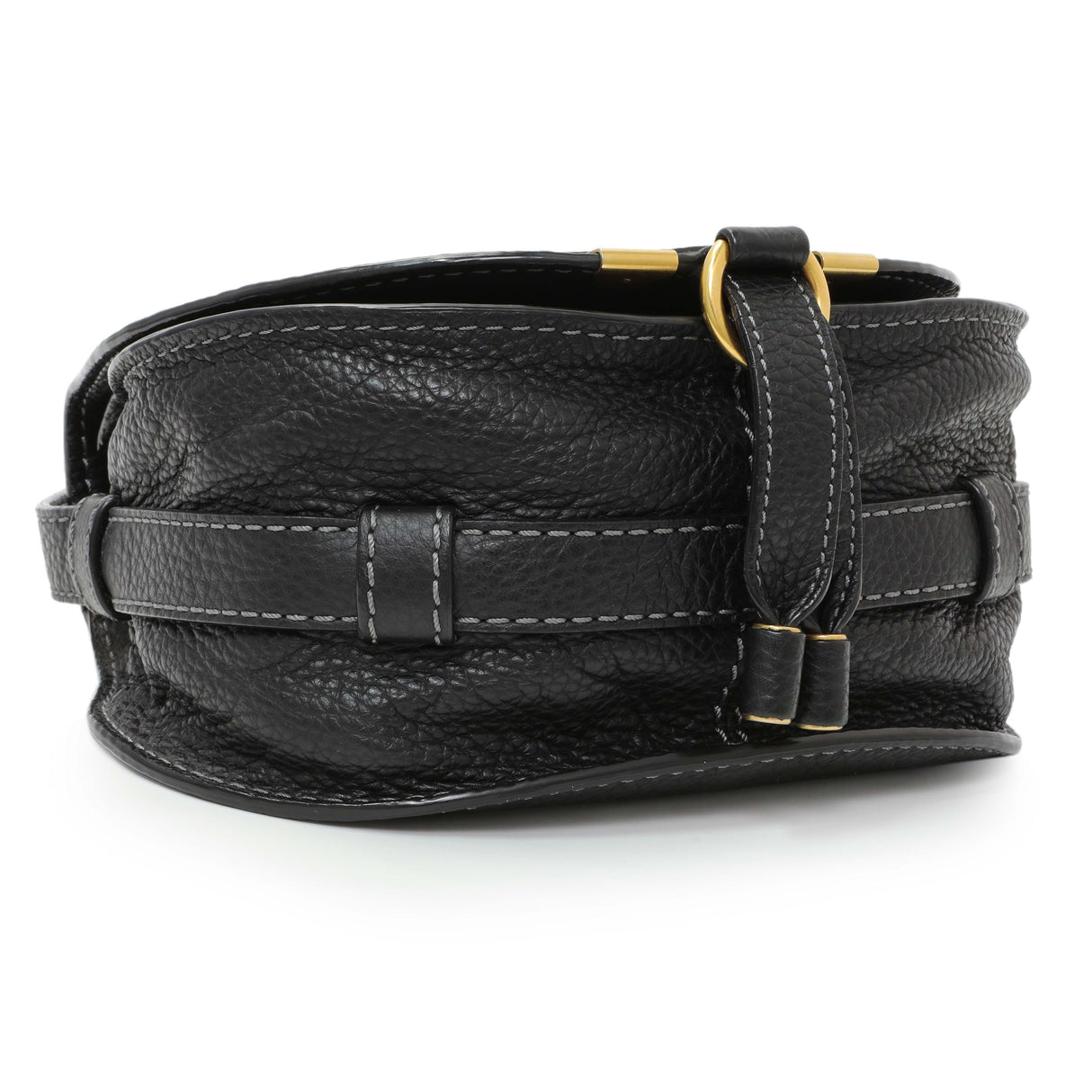 Chloe Black Calfskin Mini Marcie Round Crossbody Bag Handbags Chloe