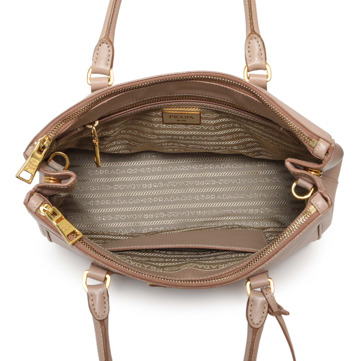 Prada Cammeo Saffiano Medium Galleria Double Zip Tote Handbags Prada