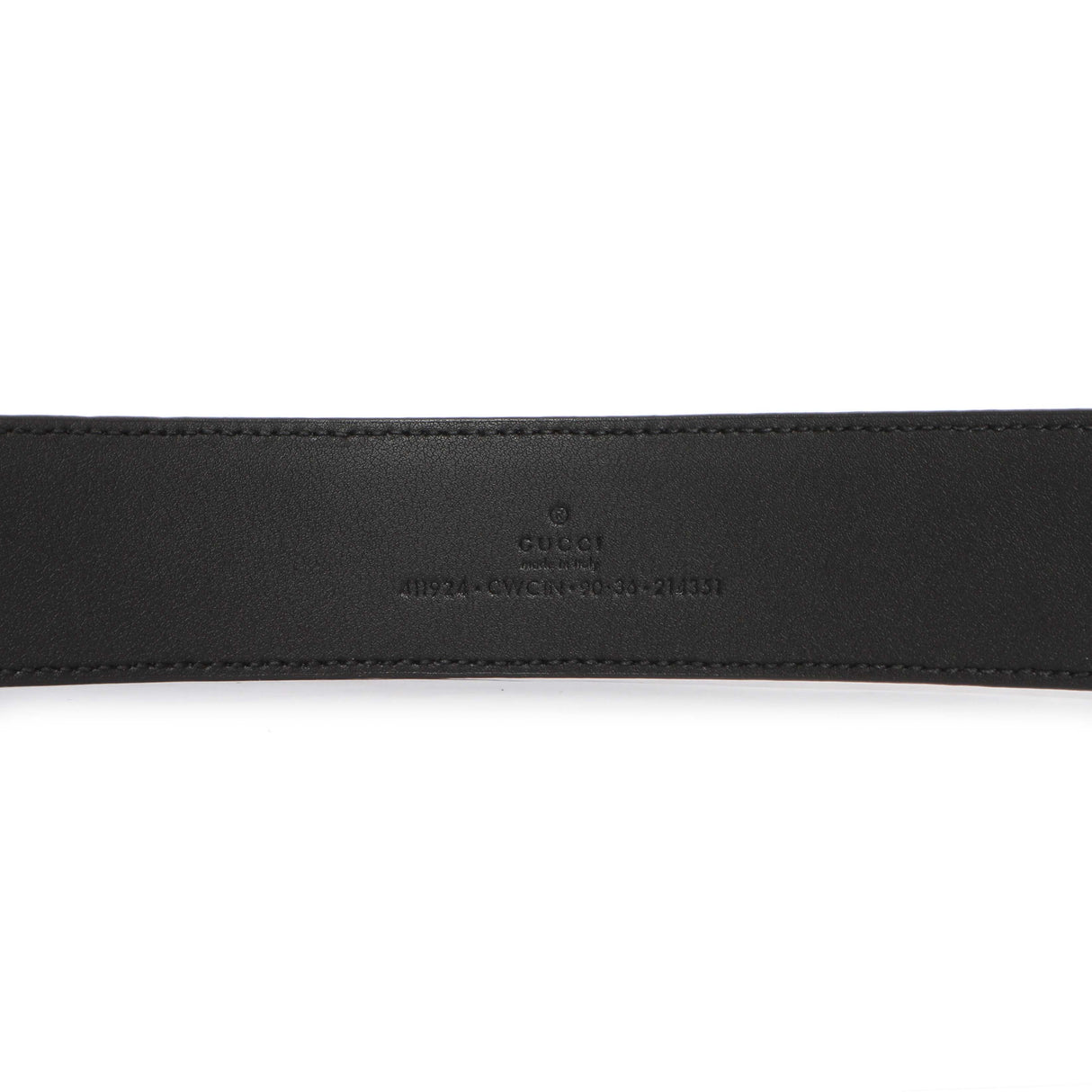 Gucci Black Guccissima Interlocking G 40mm Belt Gucci