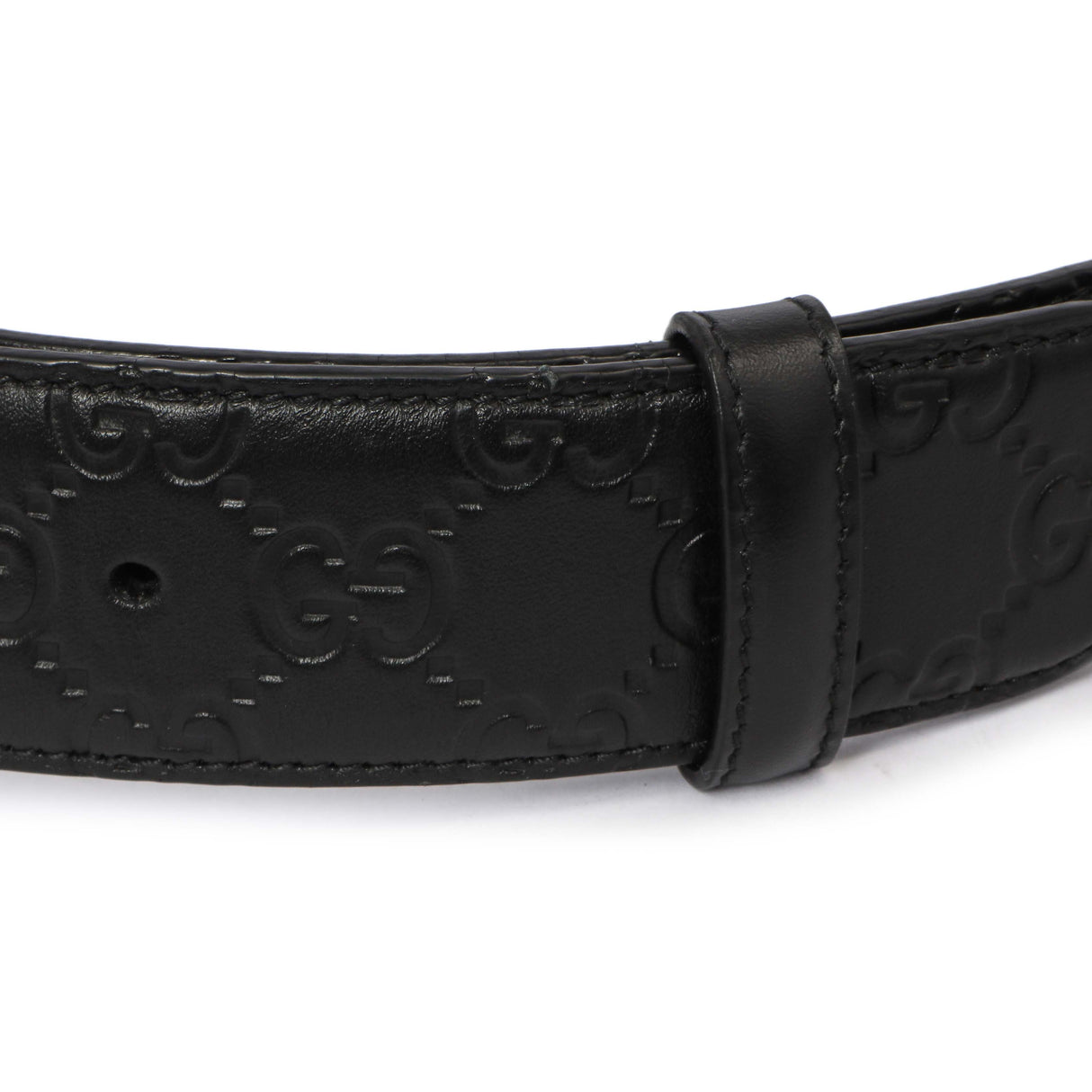 Gucci Black Guccissima Interlocking G 40mm Belt Gucci