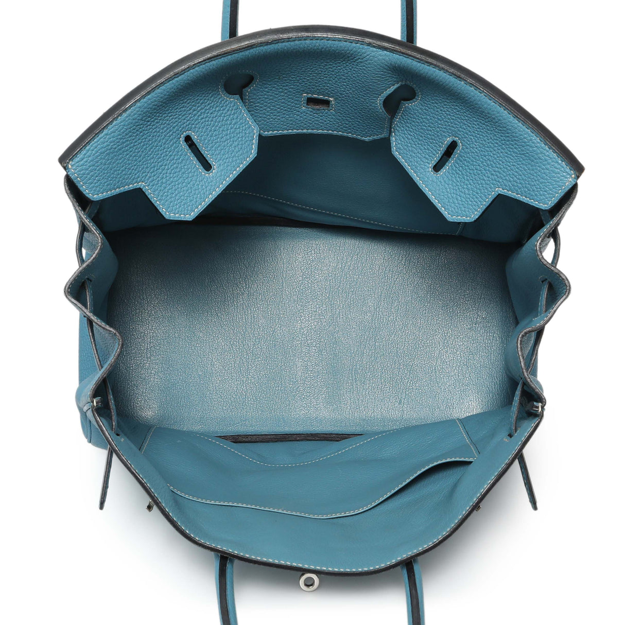 Hermes Blue Jean Clemence Birkin 35 Handbags Hermes