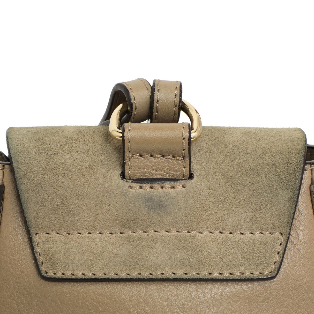 Chloe Grey Suede Calfskin Mini Faye Backpack Handbags Chloe