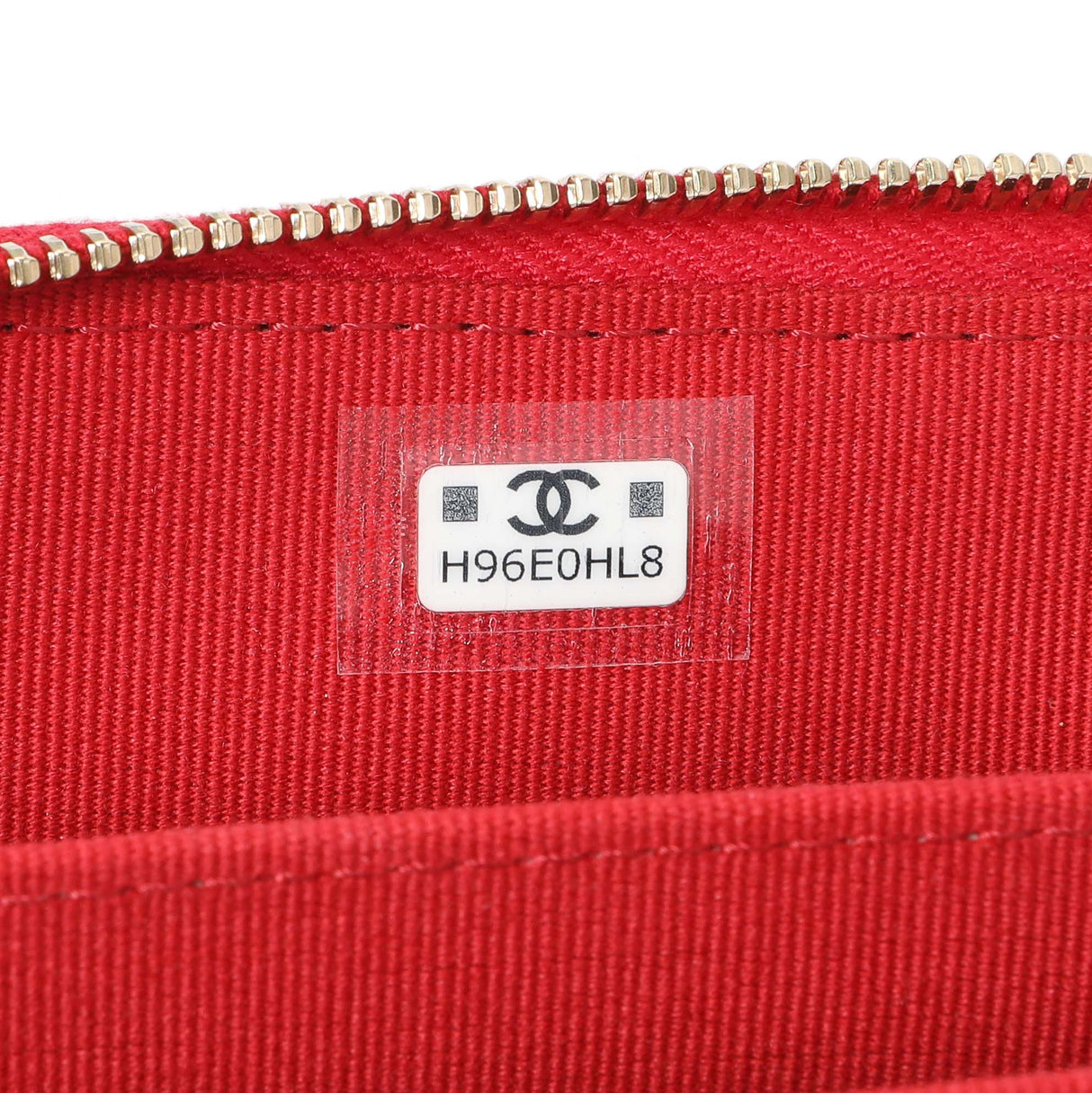 Chanel Red Lambskin Coco Love Zip Coin Purse Accessories Chanel