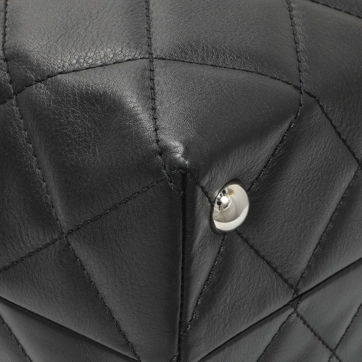 Chanel Black Calfskin Quilted Large In the Business Tote Handbags Chanel