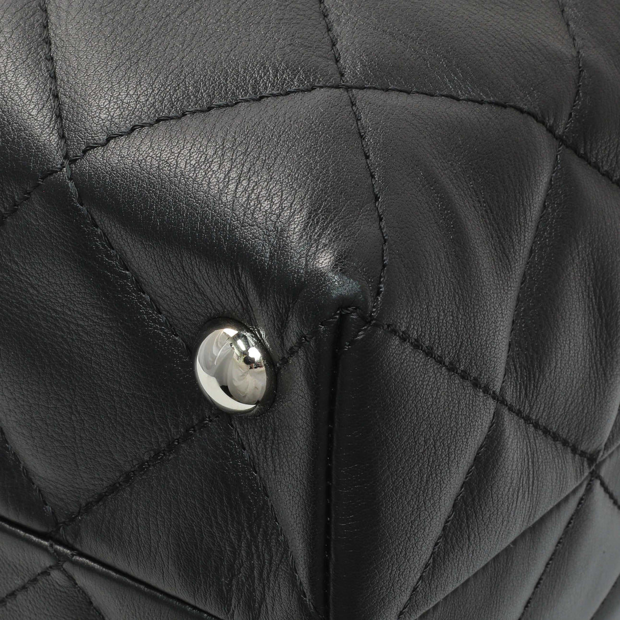 Chanel Black Calfskin Quilted Large In the Business Tote Handbags Chanel
