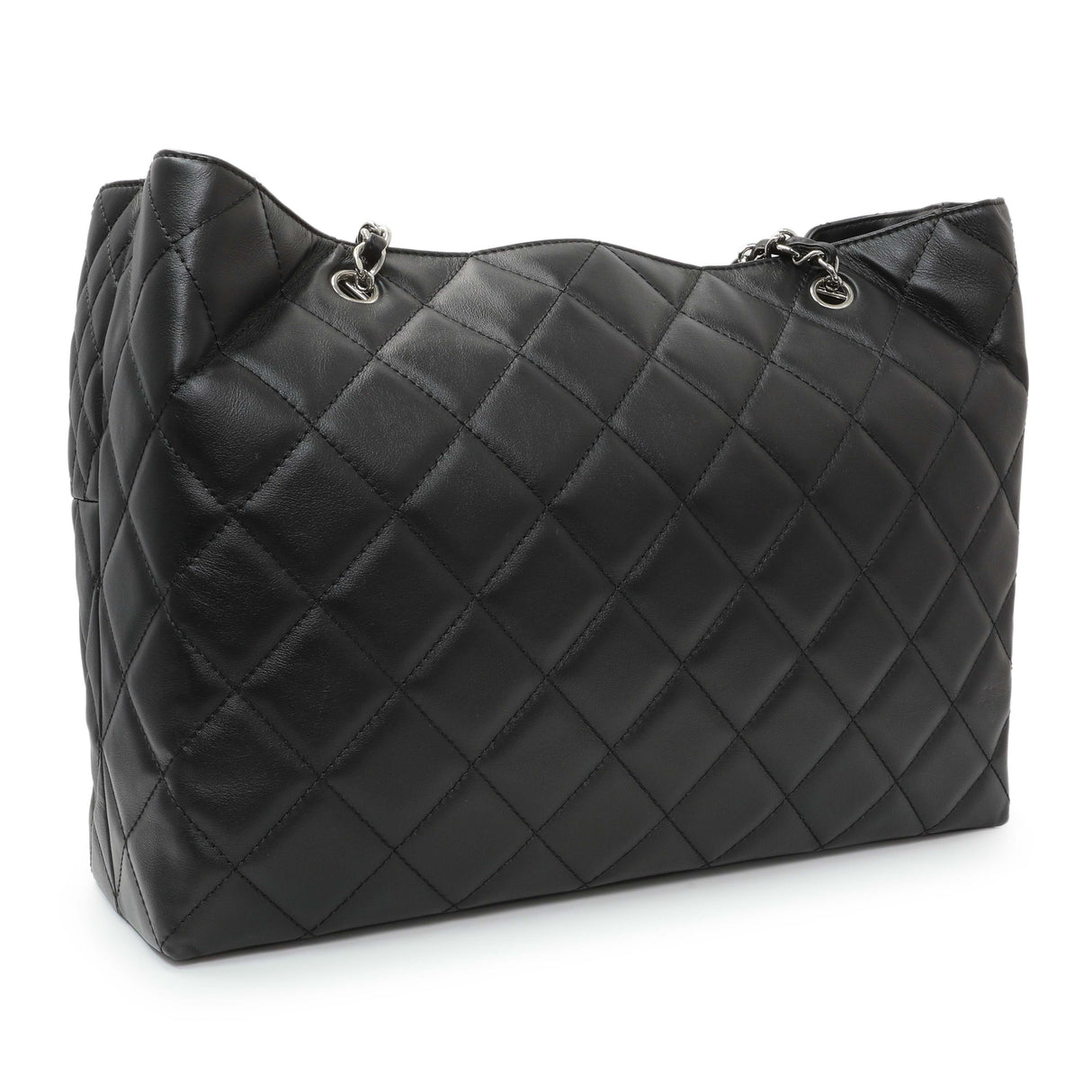 Chanel Black Calfskin Quilted Large In the Business Tote Handbags Chanel