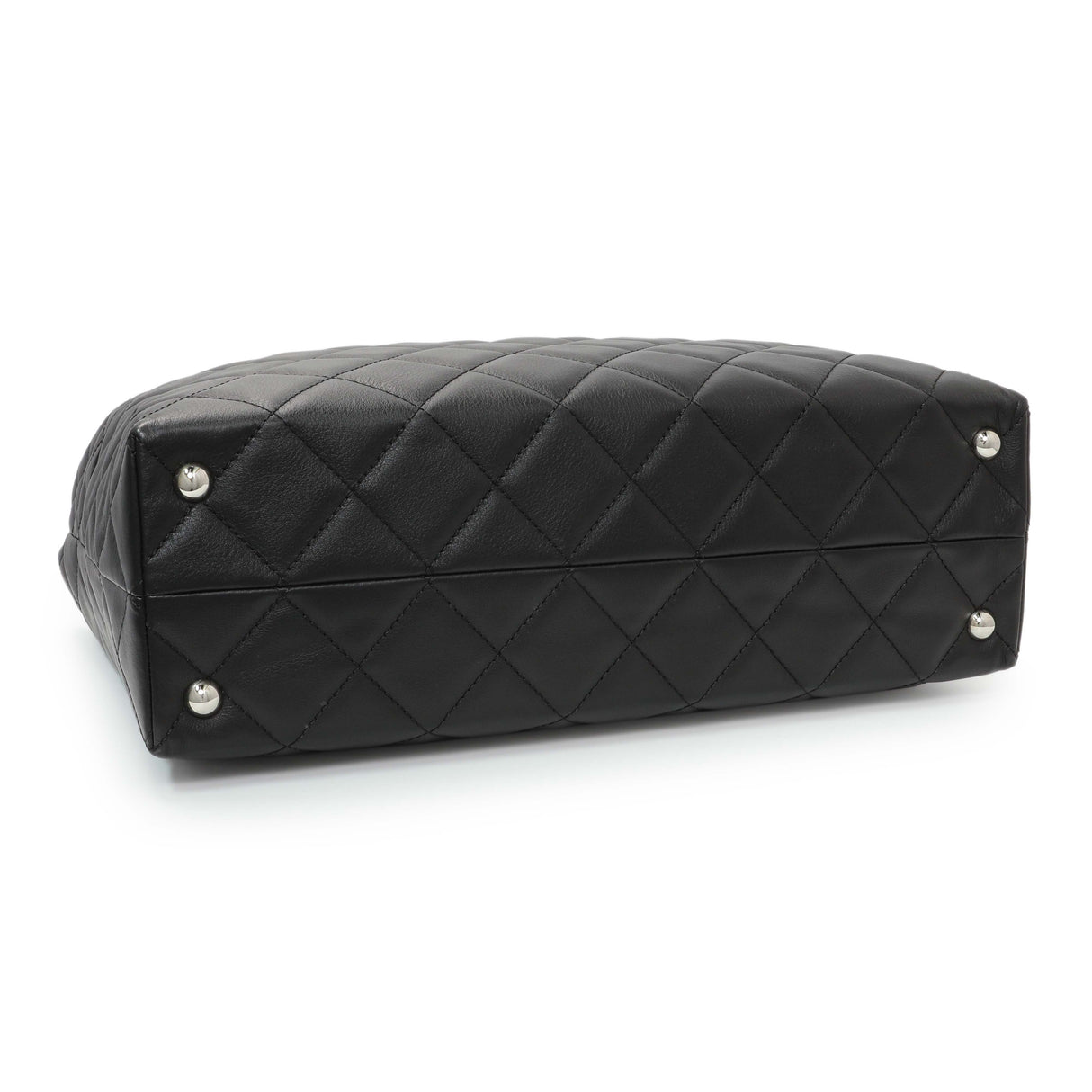 Chanel Black Calfskin Quilted Large In the Business Tote Handbags Chanel