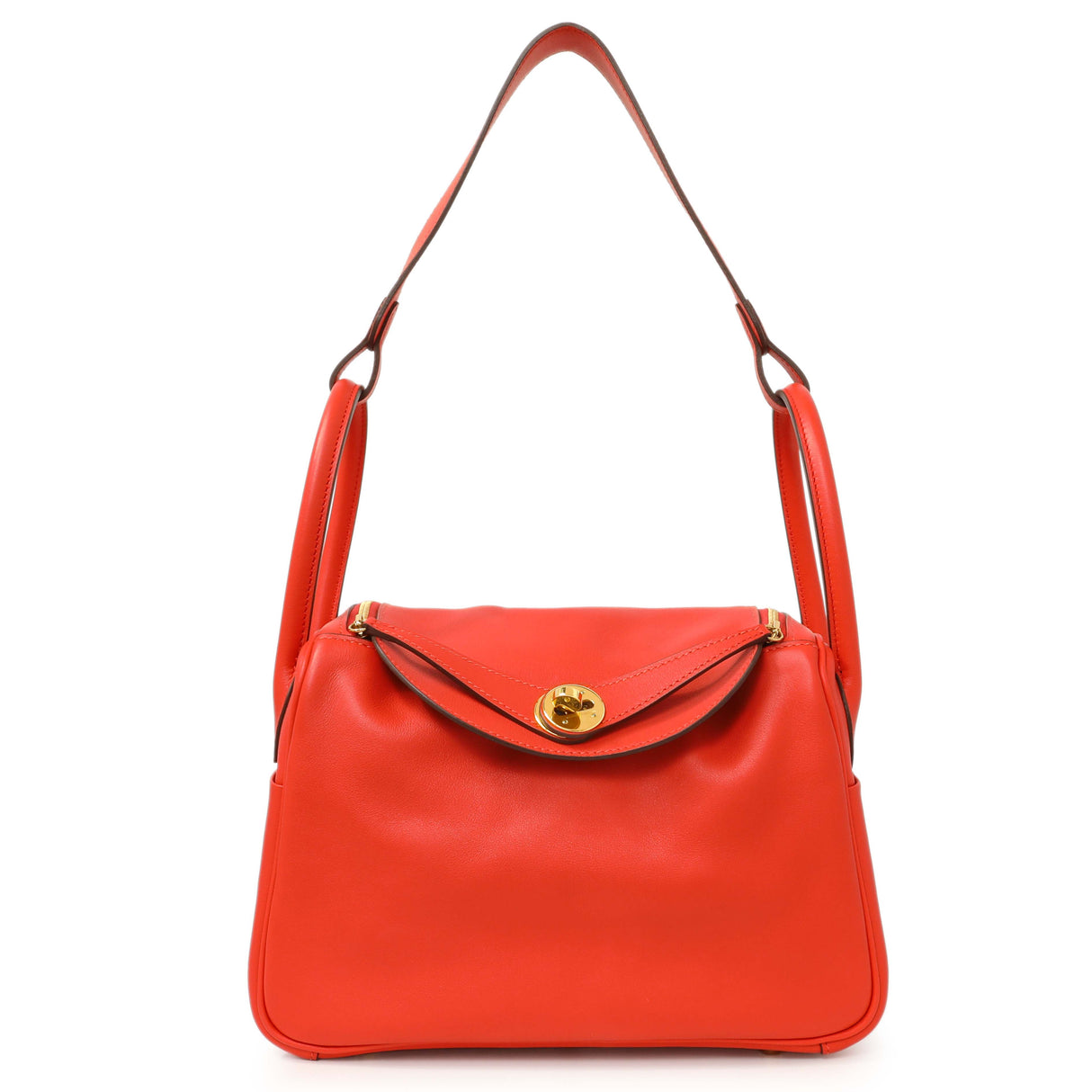 Hermes Rouge Tomate Swift Lindy 26 Handbags Hermes