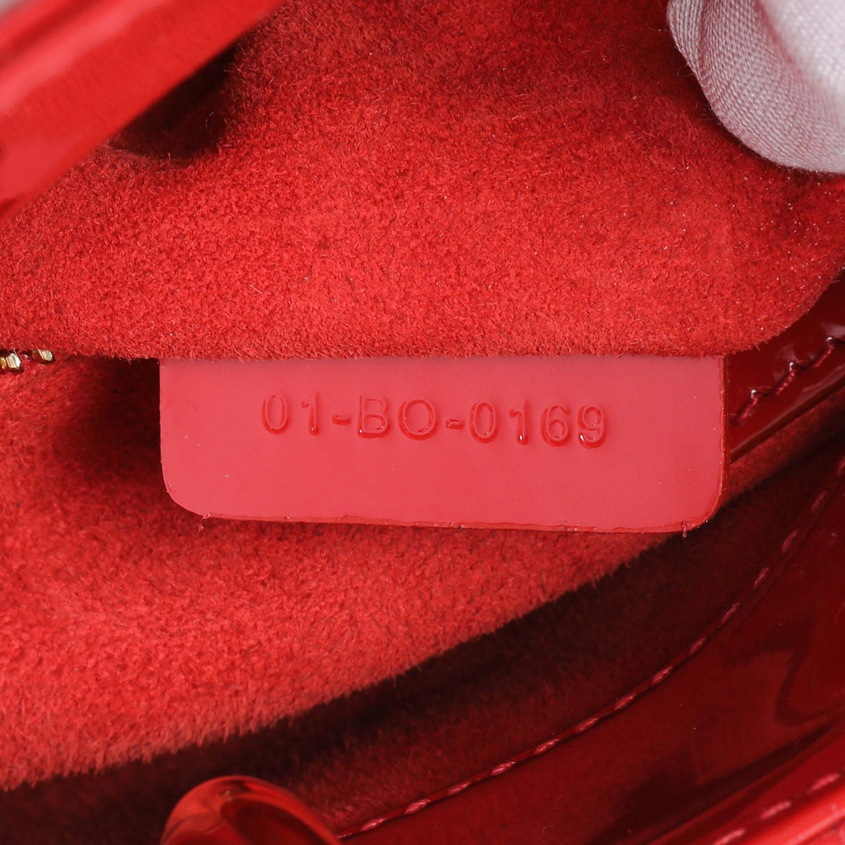 Christian Dior Red Patent Cannage Mini Lady Dior Handbags Christian Dior