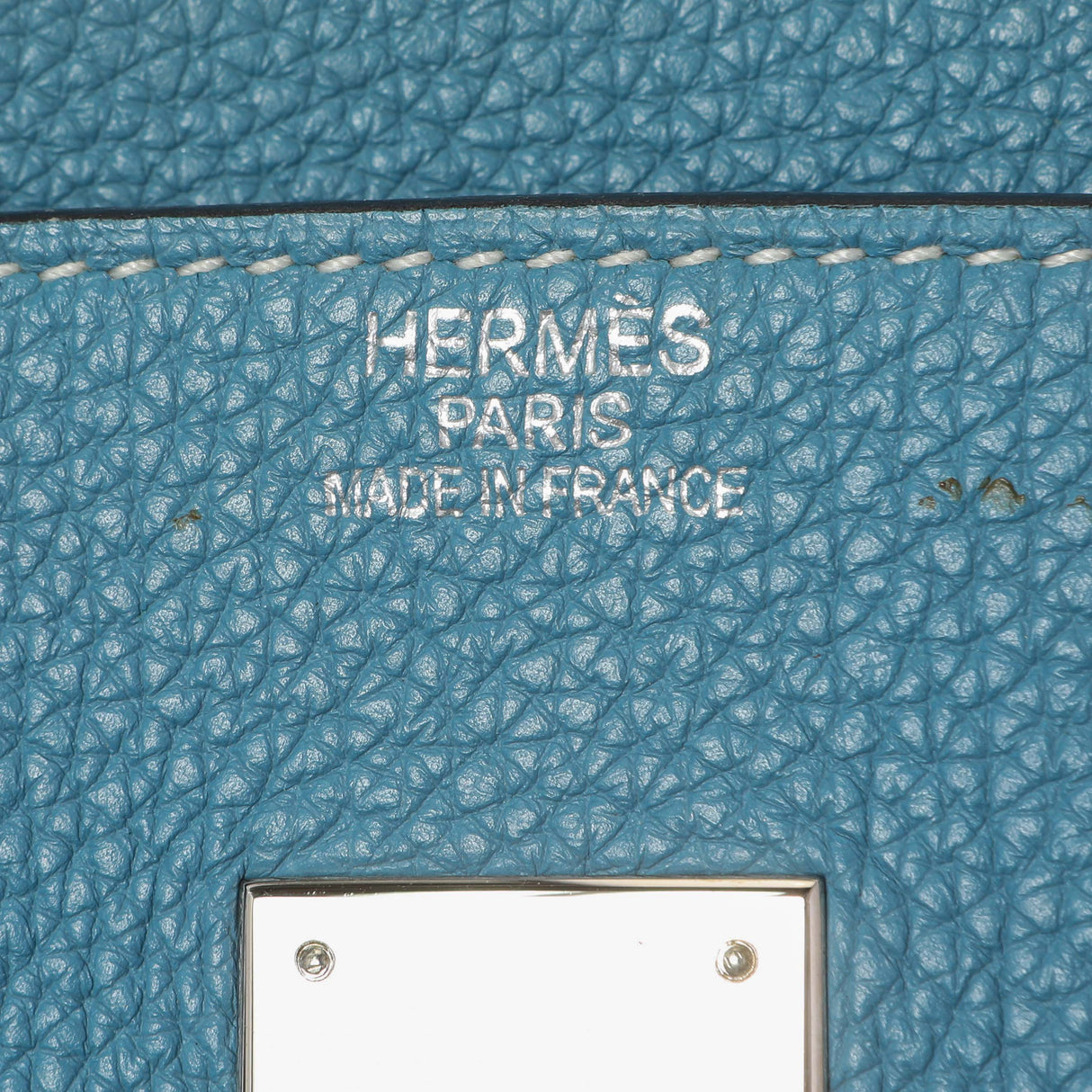 Hermes Blue Jean Clemence Birkin 35 Handbags Hermes