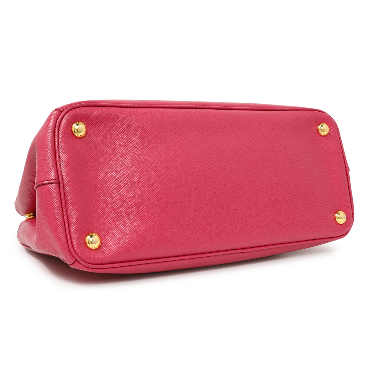 Prada Pink Saffiano Small Galleria Double Zip Tote Handbags Prada