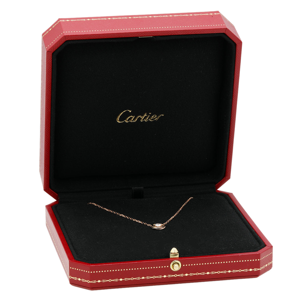 Cartier 18K Diamond Trinity Pendant Necklace Designer Jewellery Cartier