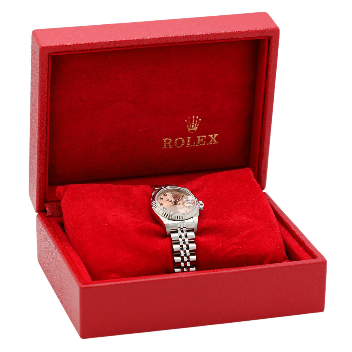Rolex Stainless Steel 18K White Gold Diamond Datejust 26 79174 Watches Rolex