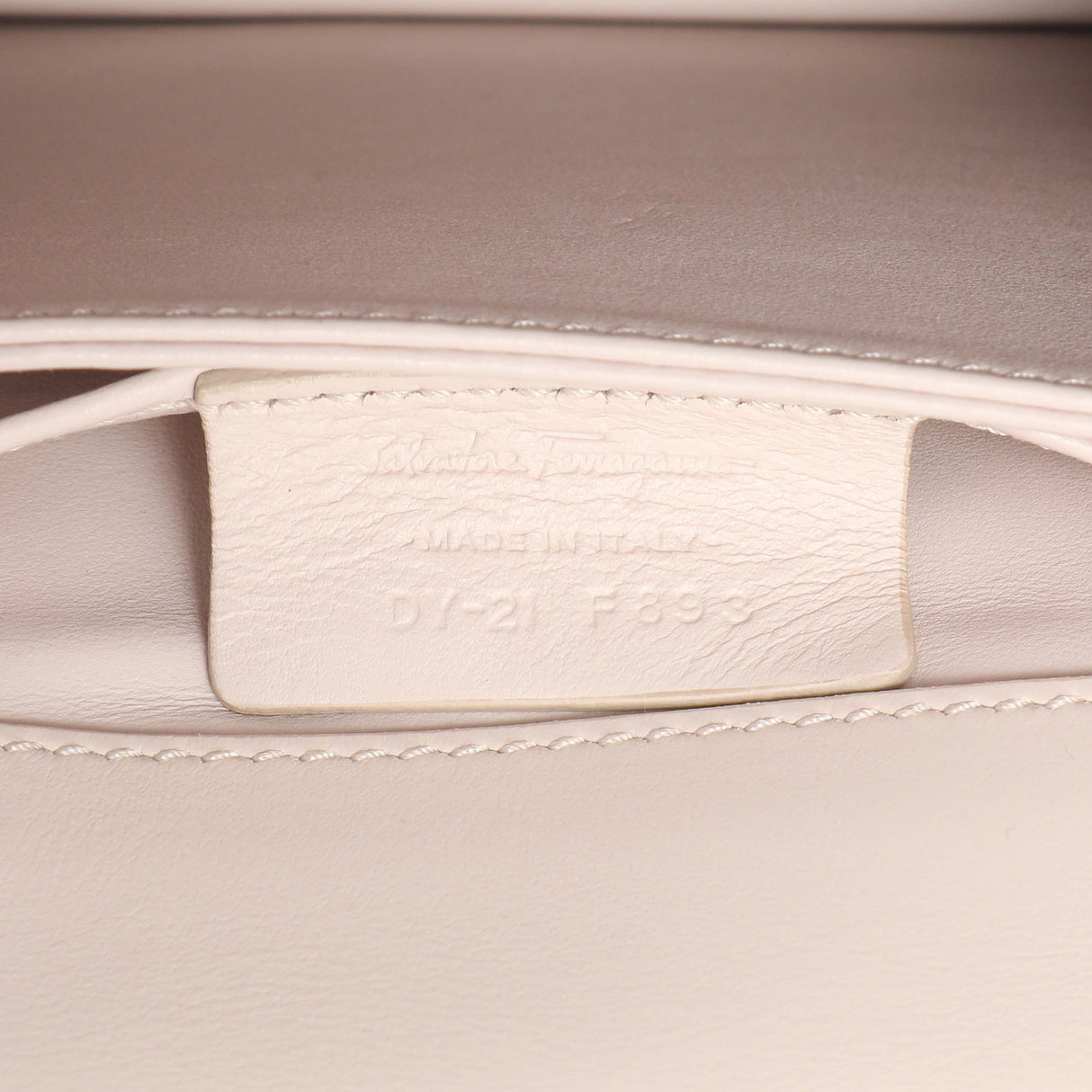 Salvatore Ferragamo Nude Calfskin Thalia Crossbody Bag Handbags Salvatore Ferragamo