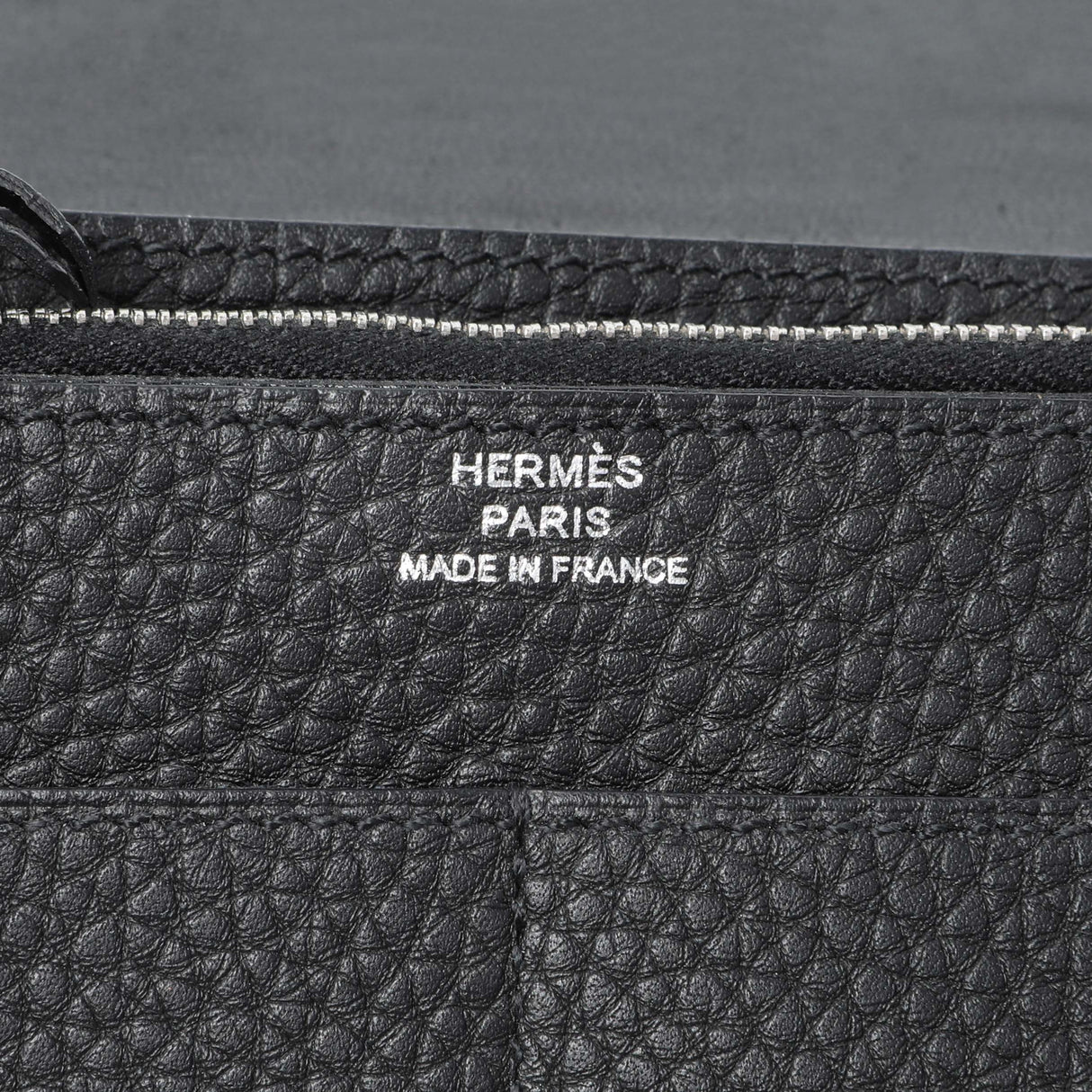 Hermes Black Togo Dogon Duo Wallet Accessories Hermes