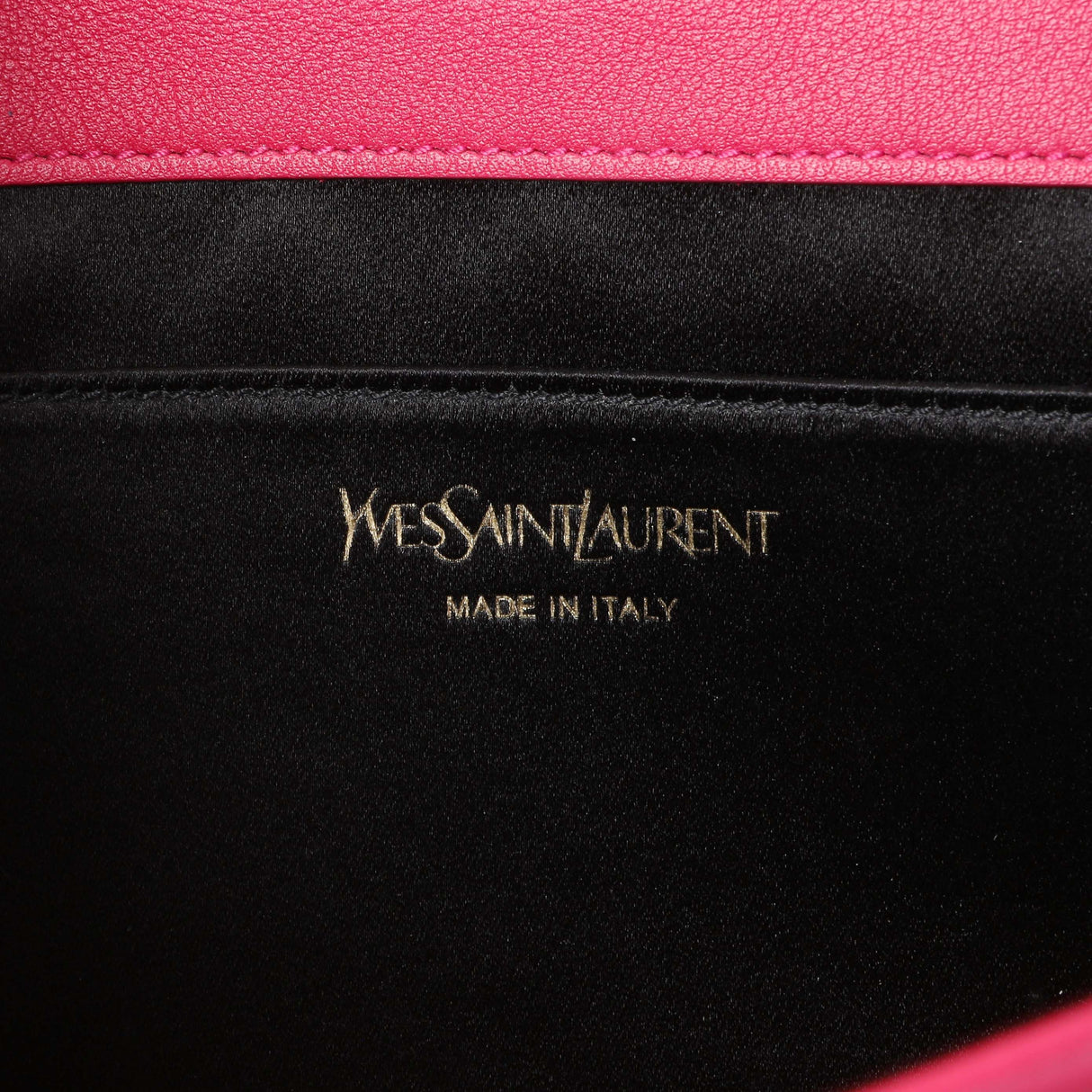 Saint Laurent Fuchsia Calfskin Monogram Large Belle De Jour Clutch Handbags Saint Laurent