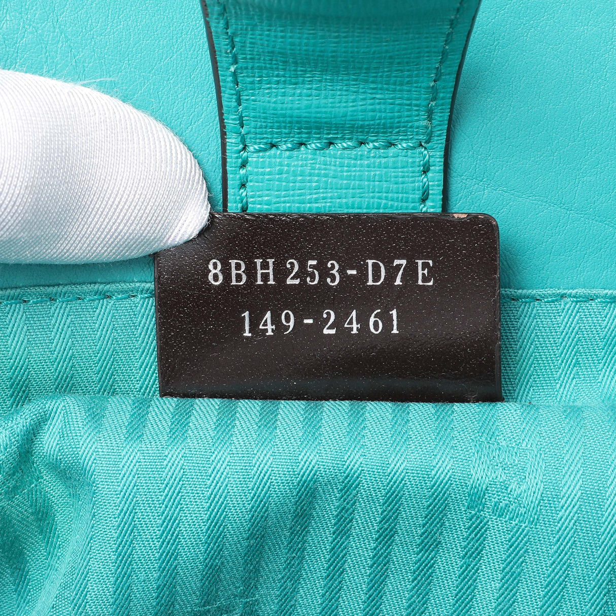 Fendi Teal Vitello Elite Petite 2Jours Tote Handbags Fendi