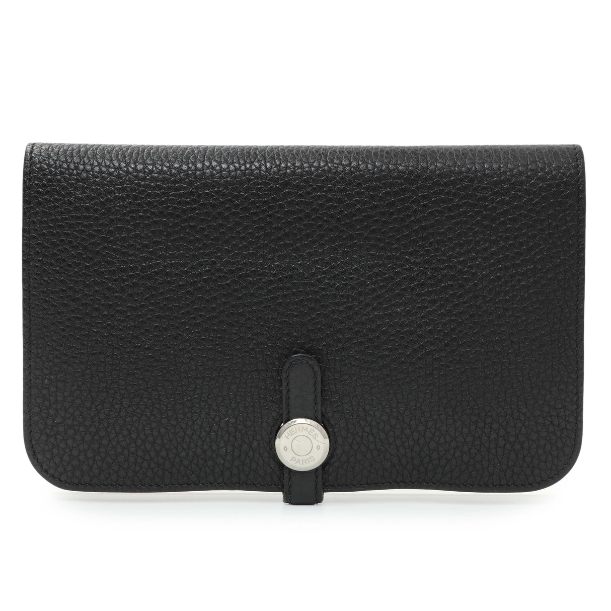 Hermes Black Togo Dogon Duo Wallet Accessories Hermes