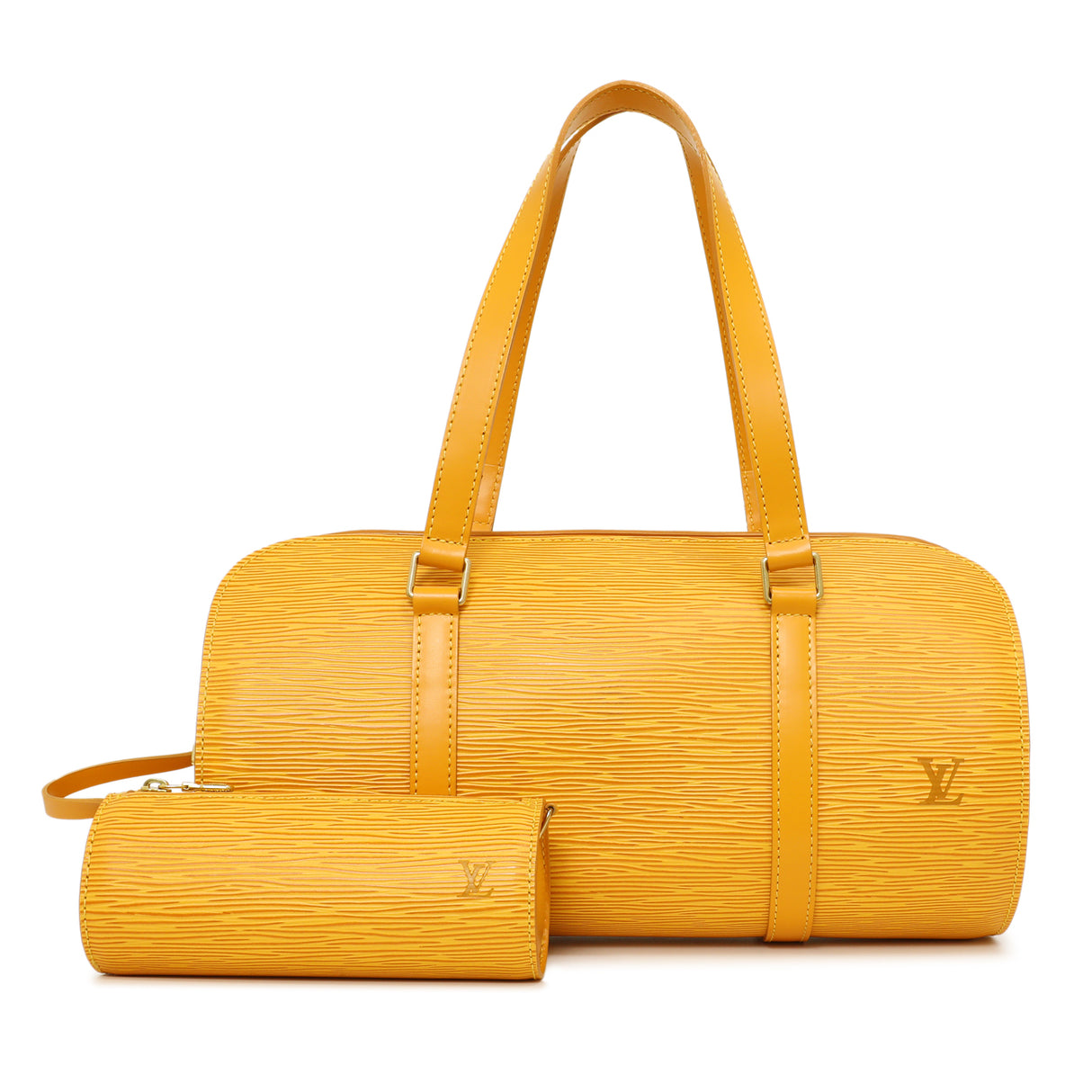 Louis Vuitton Yellow Epi Soufflot Handbags Louis Vuitton