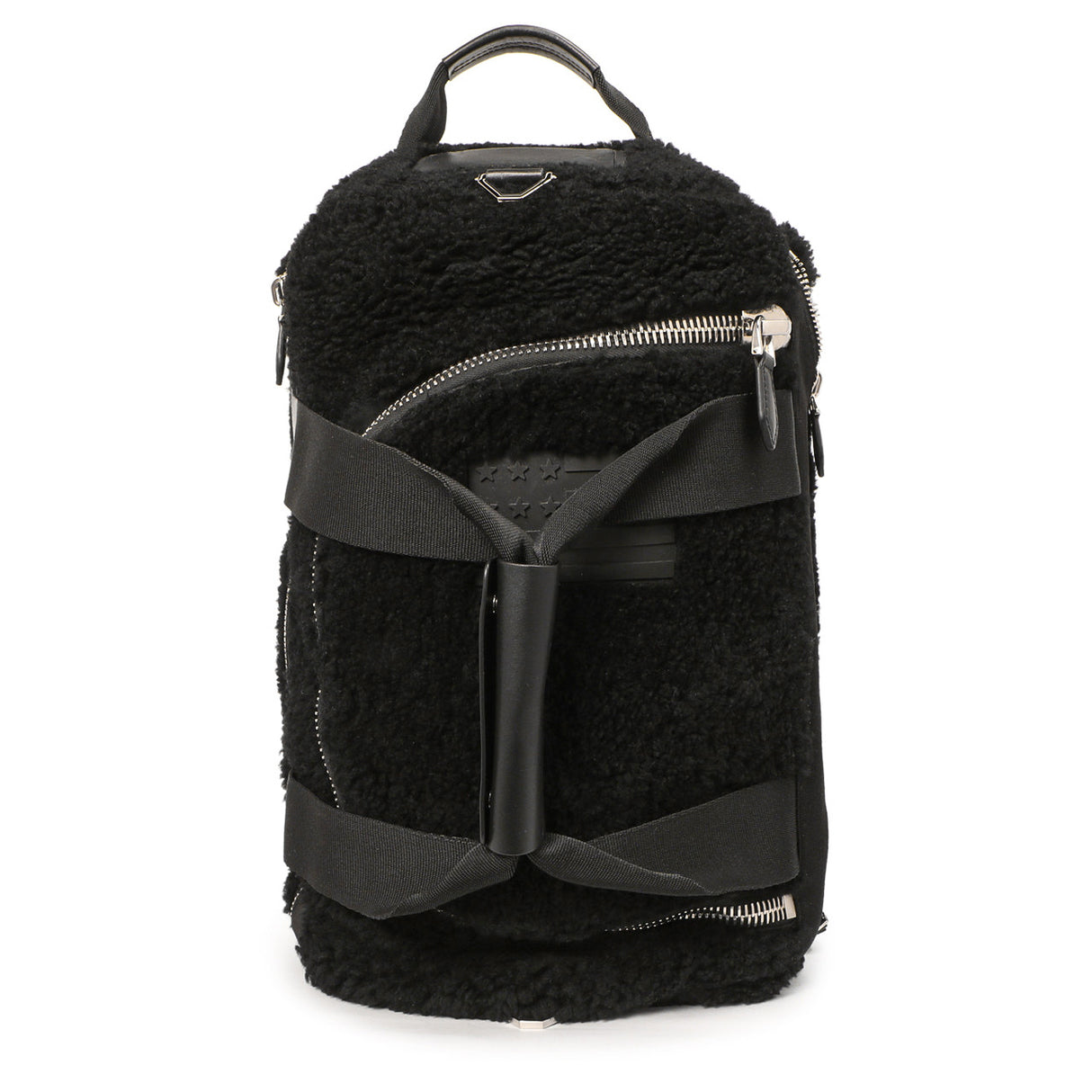 Givenchy Black Shearling Duffle Backpack Handbags Givenchy