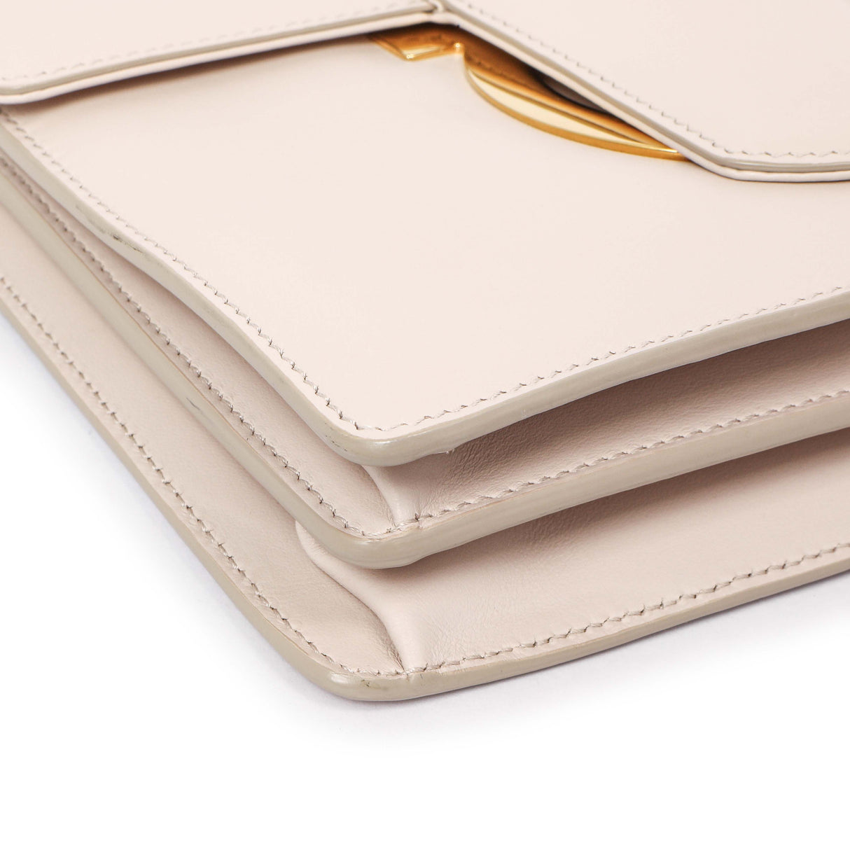 Salvatore Ferragamo Nude Calfskin Thalia Crossbody Bag Handbags Salvatore Ferragamo