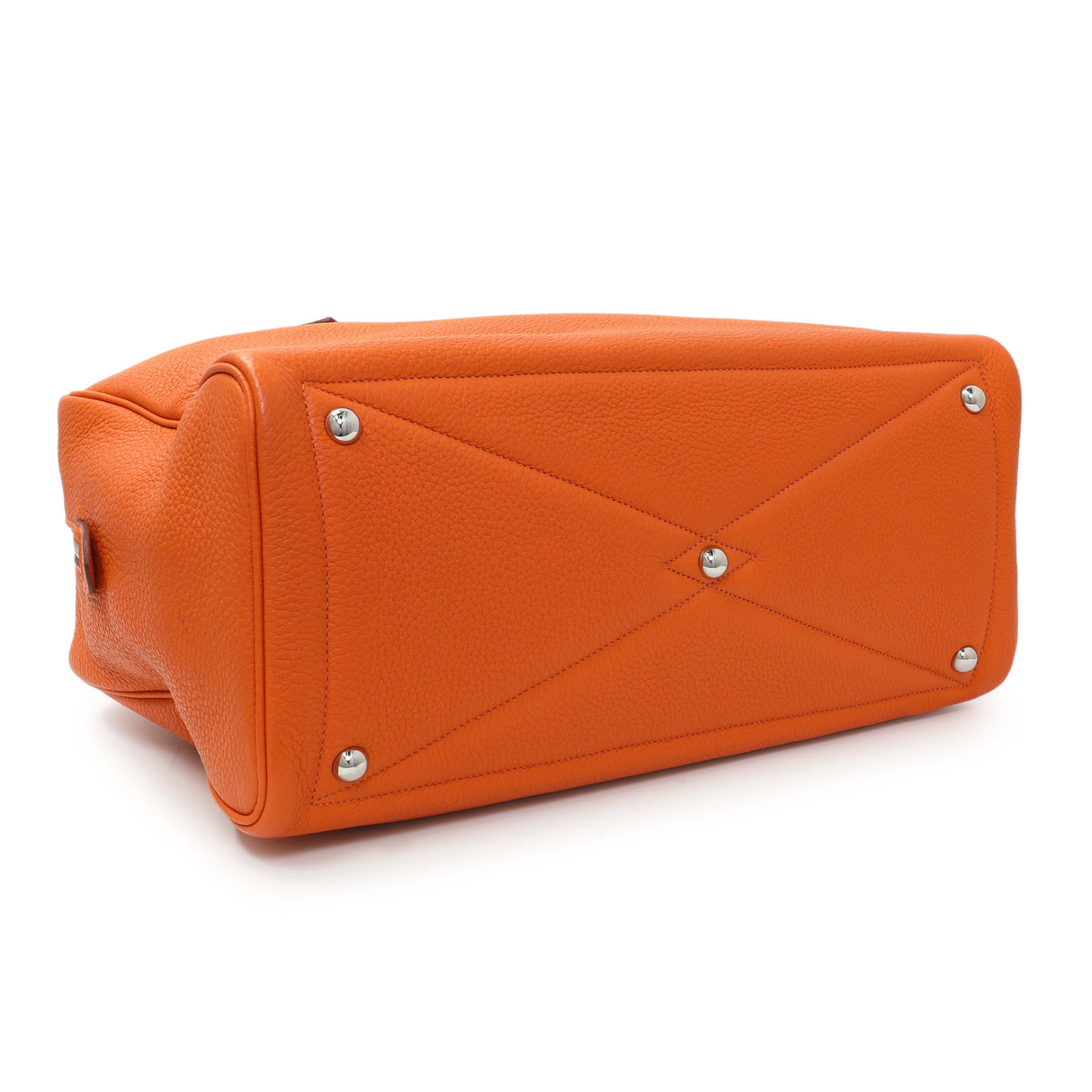 Hermes Orange Taurillon Clemence Victoria II 35 Handbags Hermes