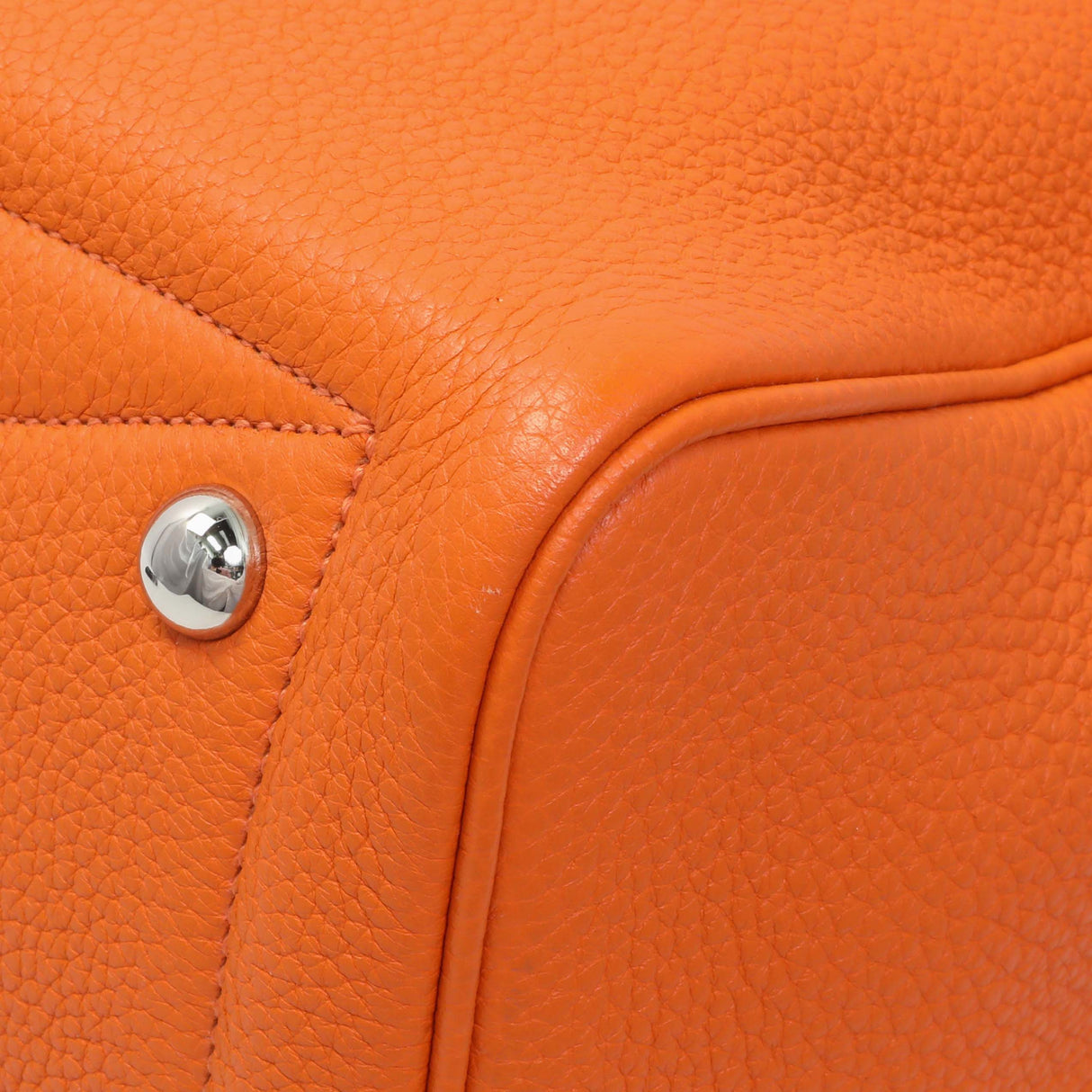 Hermes Orange Taurillon Clemence Victoria II 35 Handbags Hermes